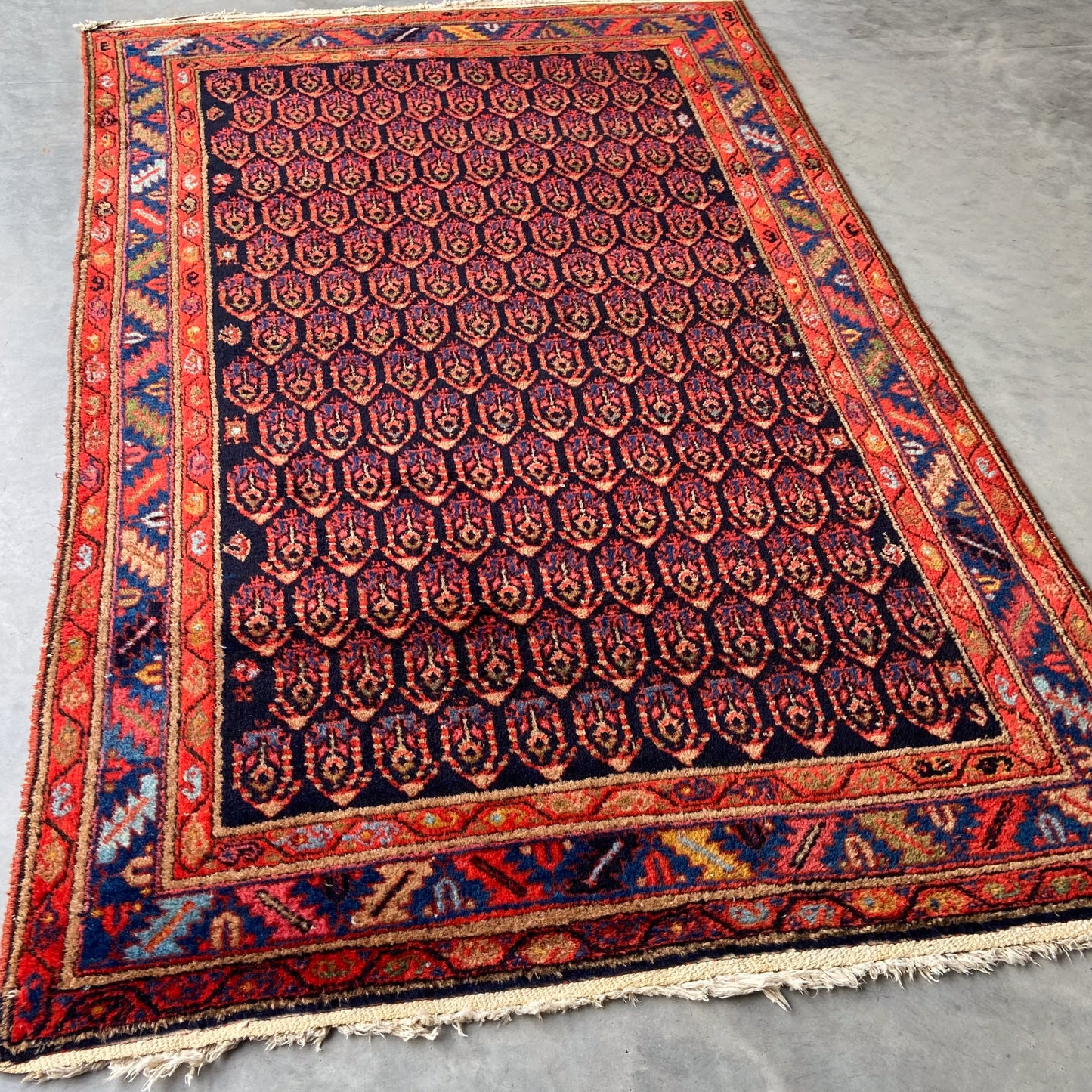 Antique Malayer Accent Rug #R1273 - 4'1" x 6'7"