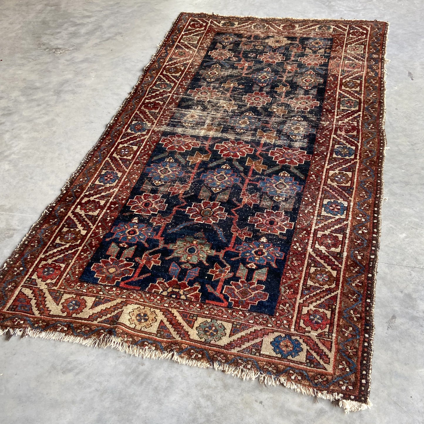 Antique Caucasian Accent Rug #R1275 - 3'6" x 6'3"