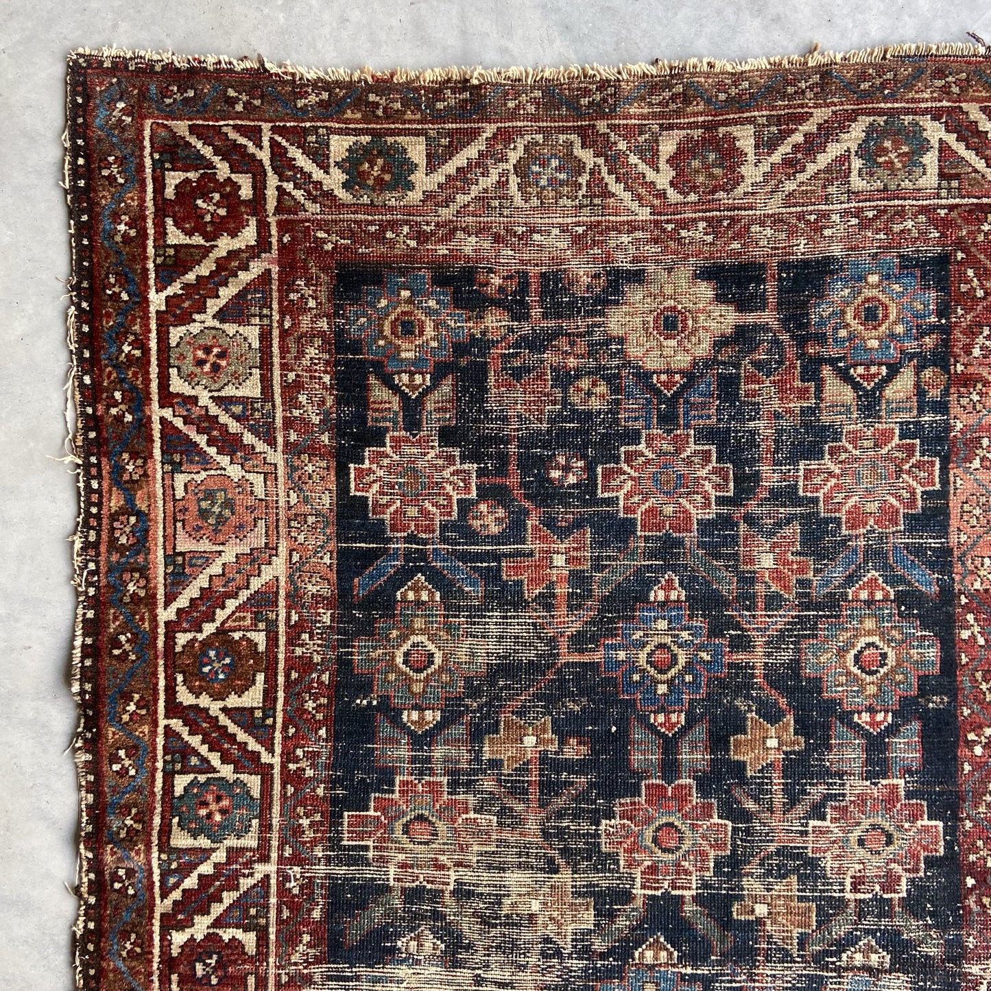 Antique Caucasian Accent Rug #R1275 - 3'6" x 6'3"