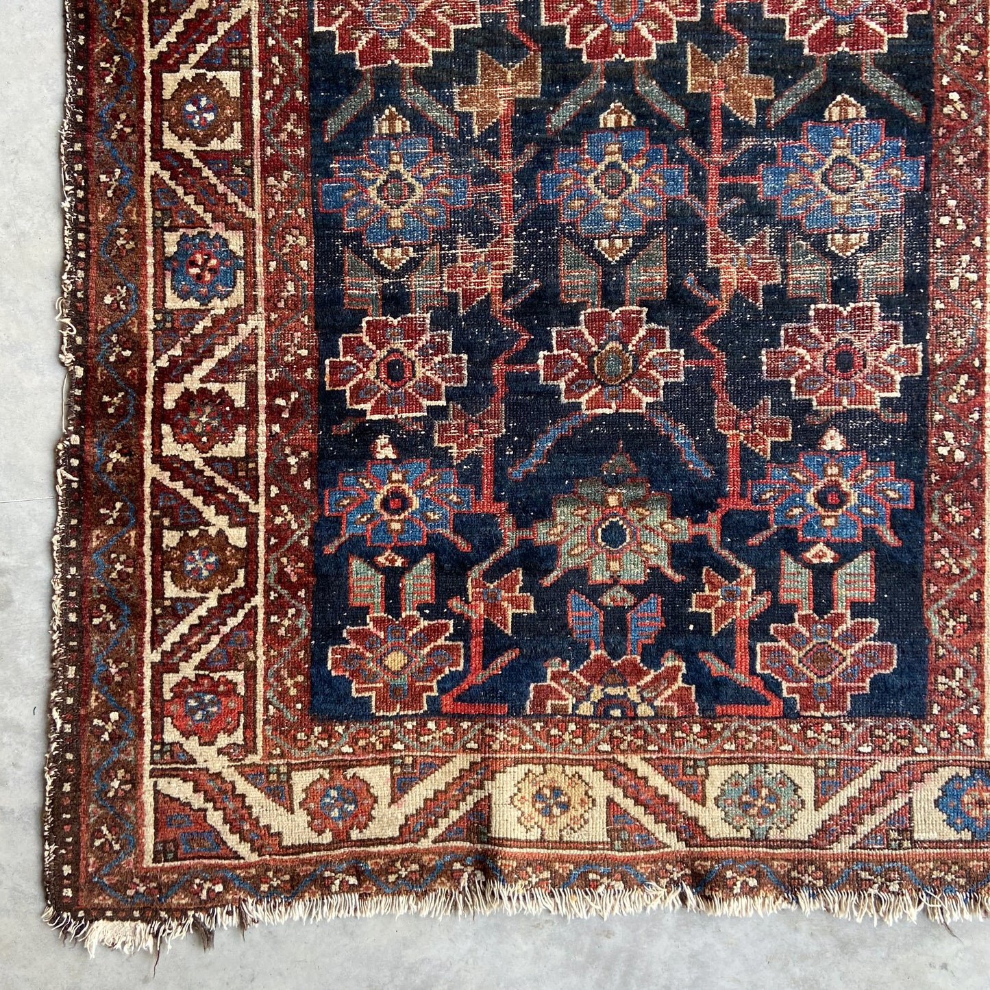 Antique Caucasian Accent Rug #R1275 - 3'6" x 6'3"
