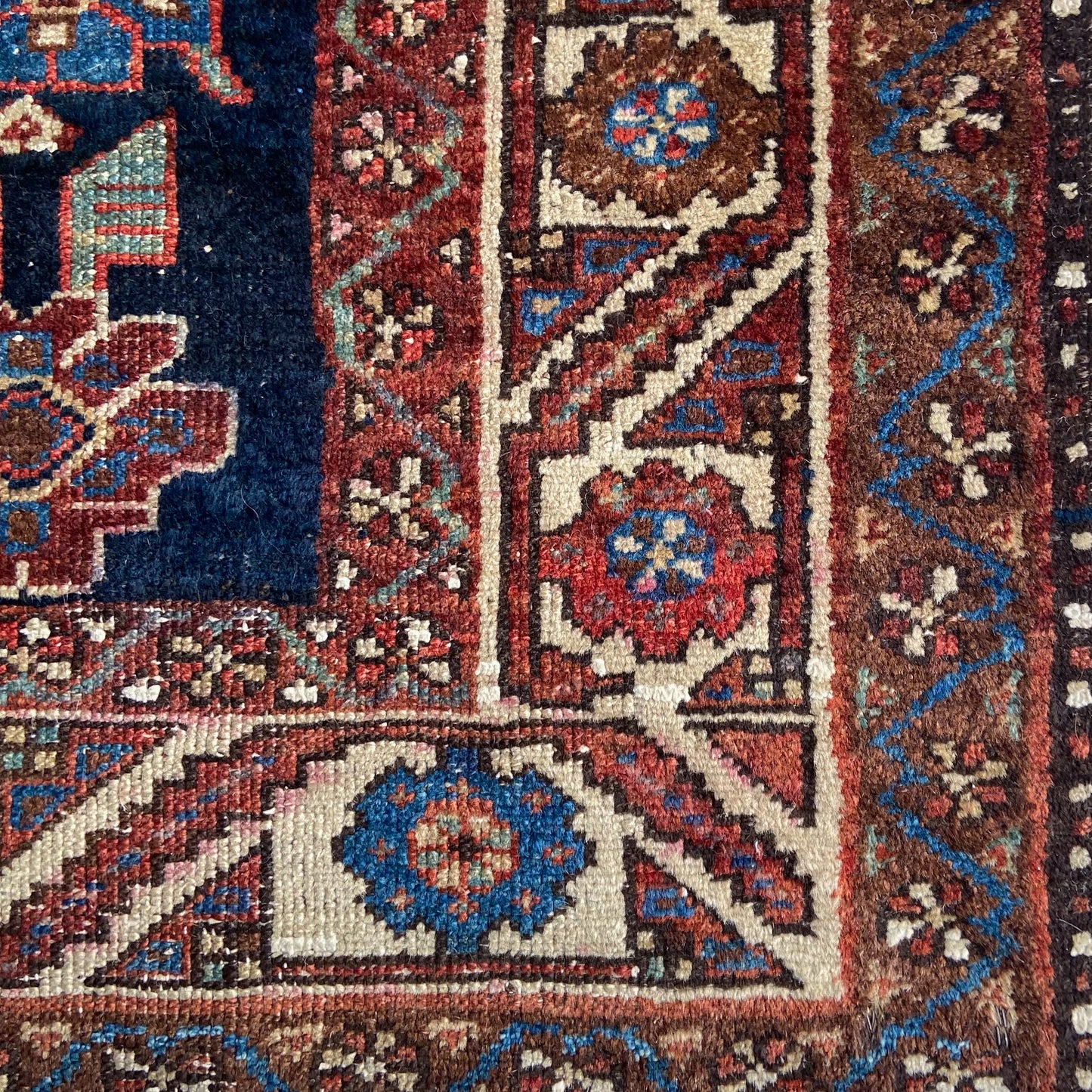 Antique Caucasian Accent Rug #R1275 - 3'6" x 6'3"