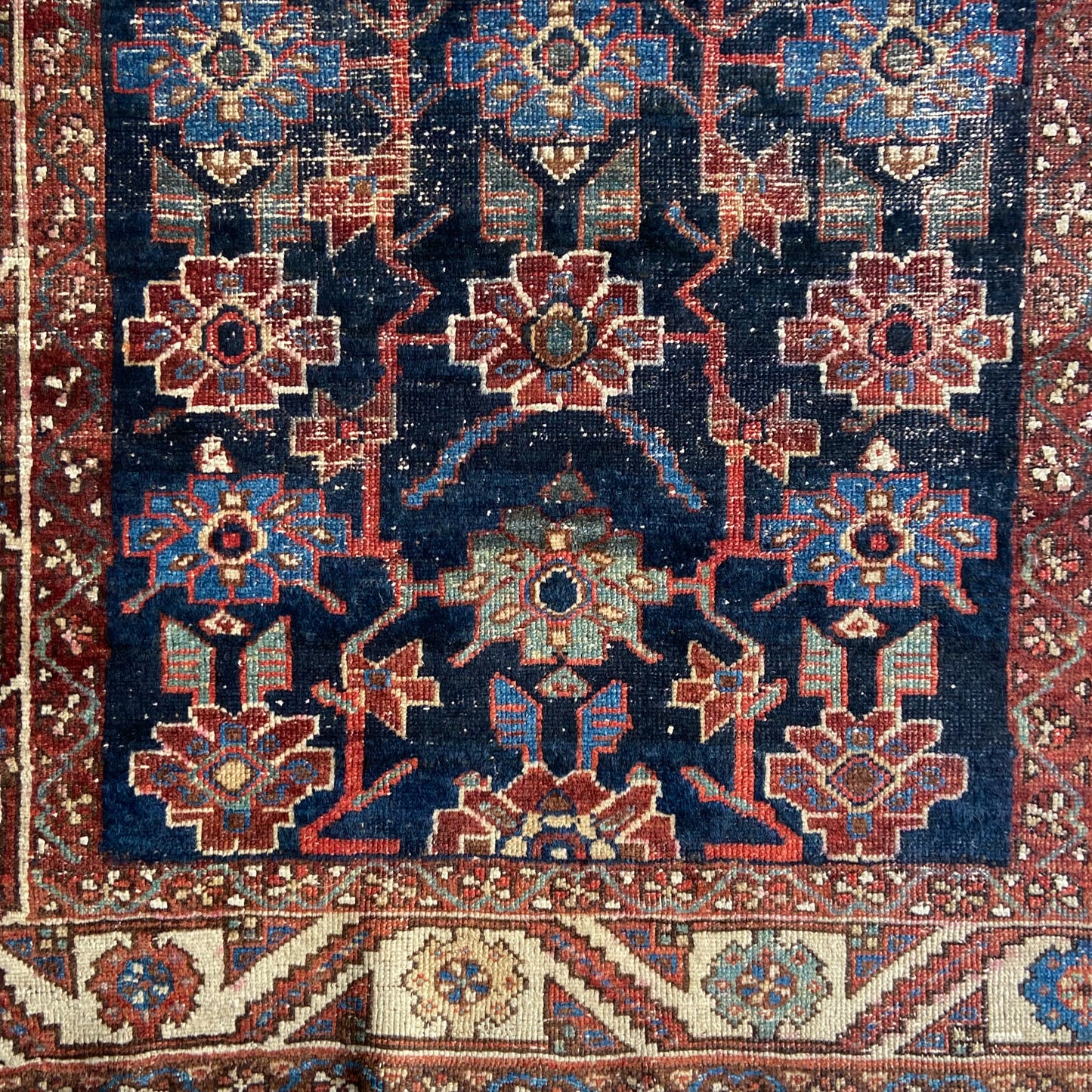 Antique Caucasian Accent Rug #R1275 - 3'6" x 6'3"
