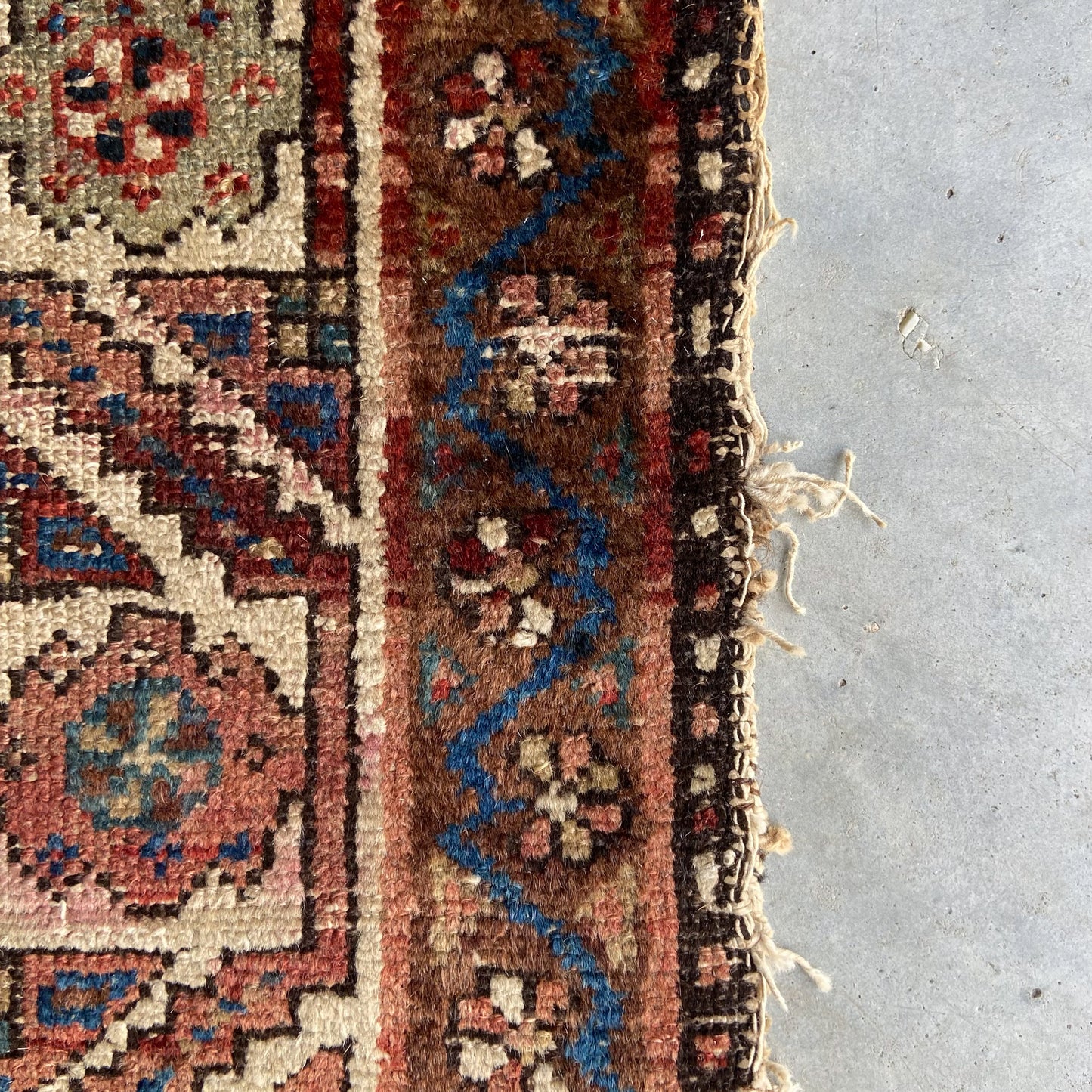 Antique Caucasian Accent Rug #R1275 - 3'6" x 6'3"