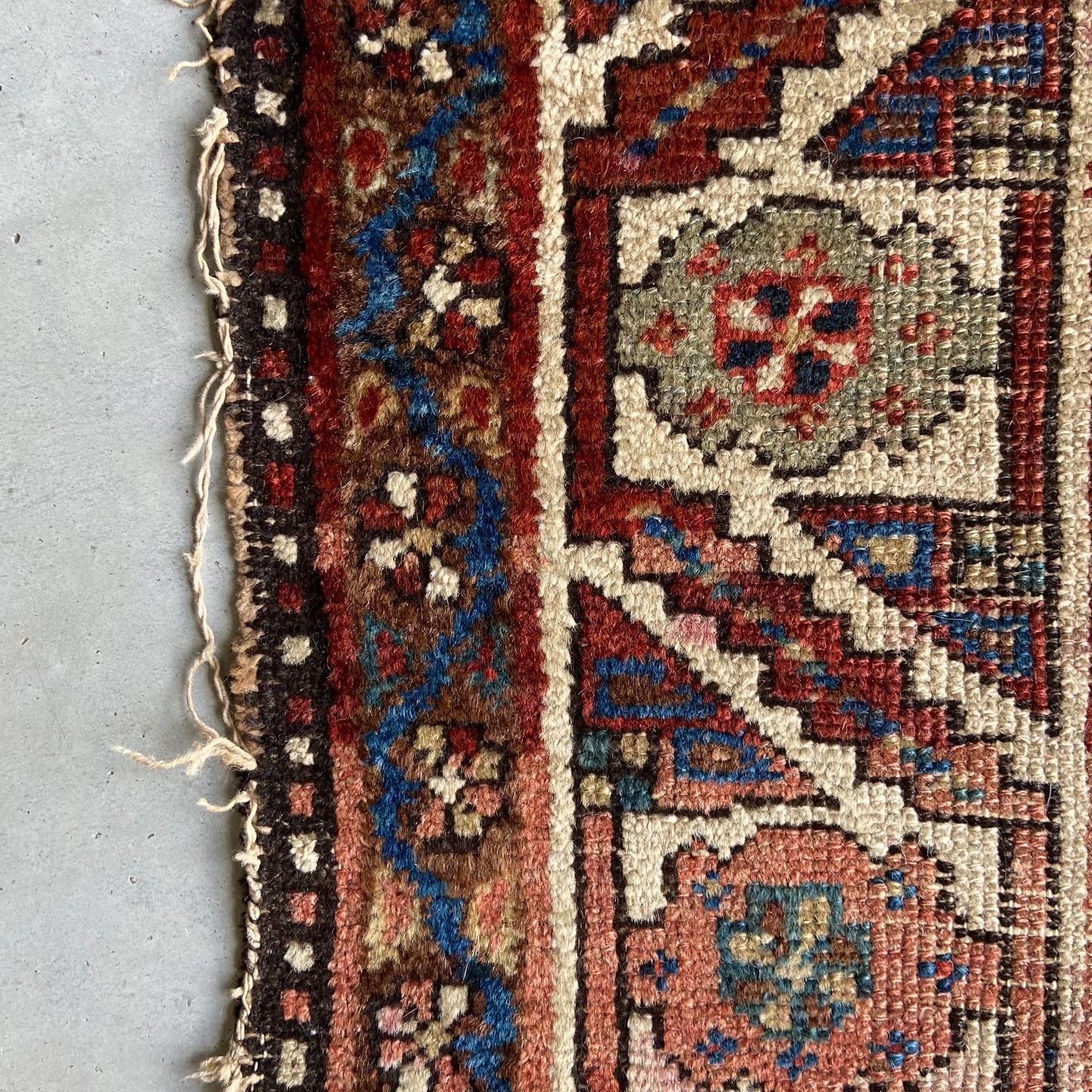 Antique Caucasian Accent Rug #R1275 - 3'6" x 6'3"