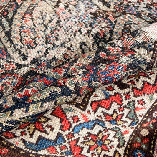 Rare Antique Hamadan Accent Rug #R1276 - 4'1" x 6'7"