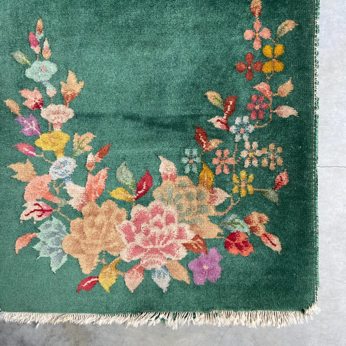 Antique Chinese Deco Accent Rug #R1277 - 1'11" x 3'11"
