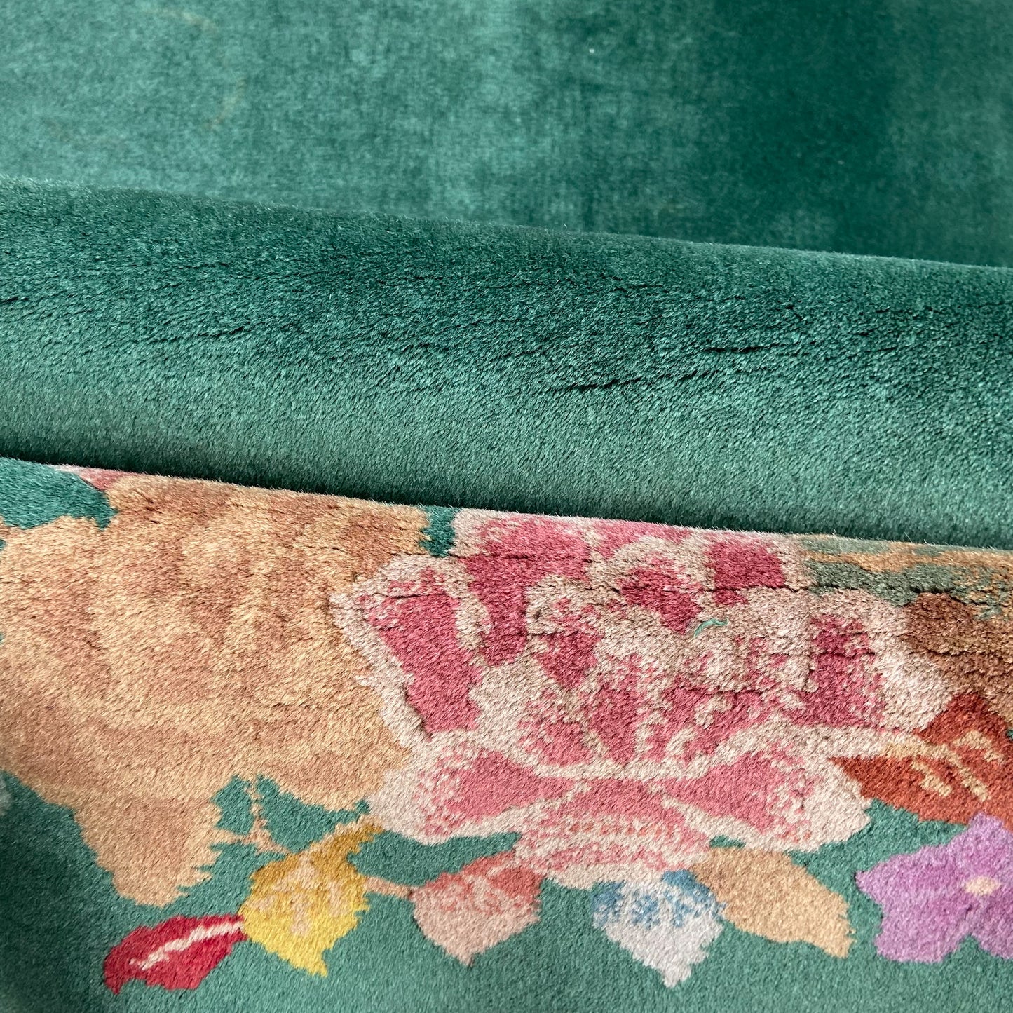 Antique Chinese Deco Accent Rug #R1277 - 1'11" x 3'11"