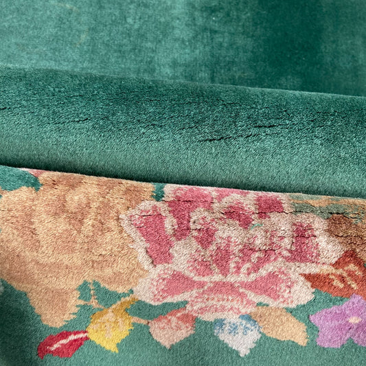 Antique Chinese Deco Accent Rug #R1277 - 1'11" x 3'11"