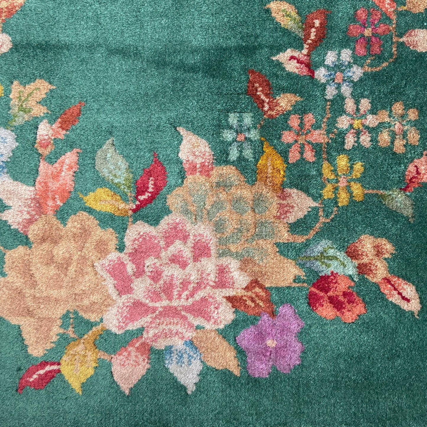 Antique Chinese Deco Accent Rug #R1277 - 1'11" x 3'11"