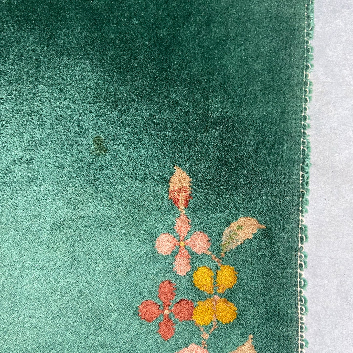 Antique Chinese Deco Accent Rug #R1277 - 1'11" x 3'11"