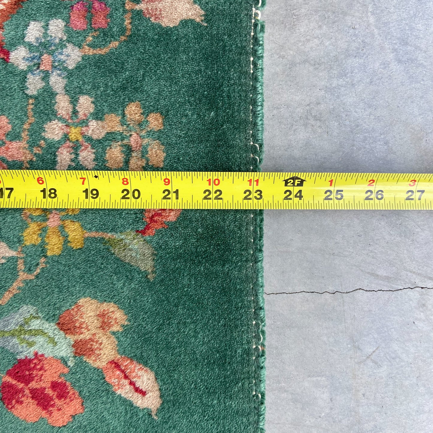 Antique Chinese Deco Accent Rug #R1277 - 1'11" x 3'11"