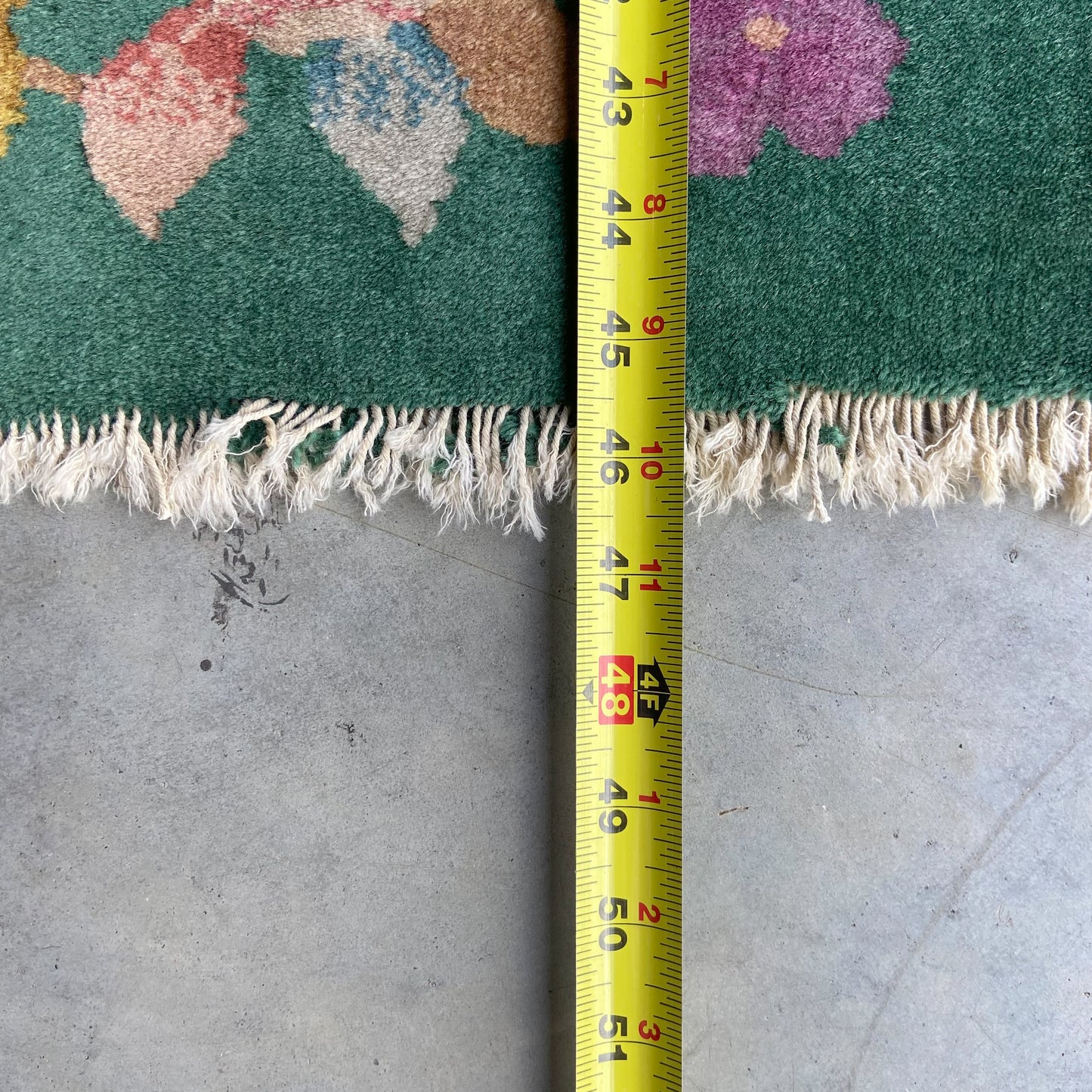Antique Chinese Deco Accent Rug #R1277 - 1'11" x 3'11"