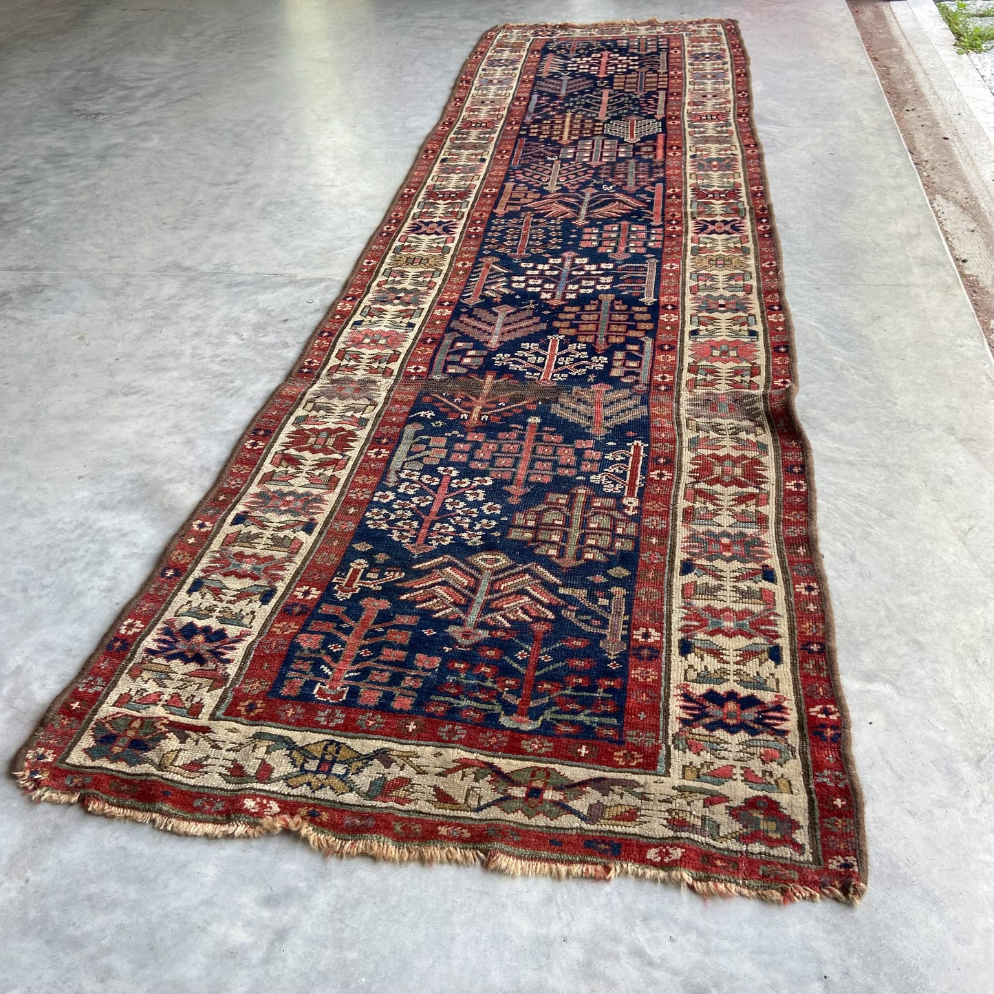 Antique Caucasian Runner #R1281 - 3'2" x 10'10"