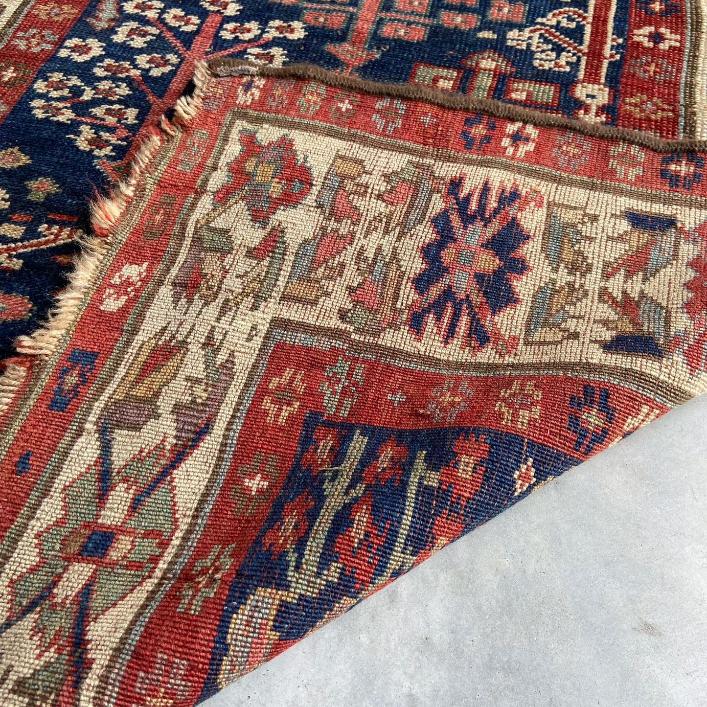 Antique Caucasian Runner #R1281 - 3'2" x 10'10"