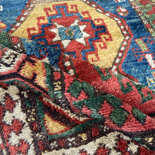 Antique Kazak Runner #R1282 - 3'9" x 8'7"