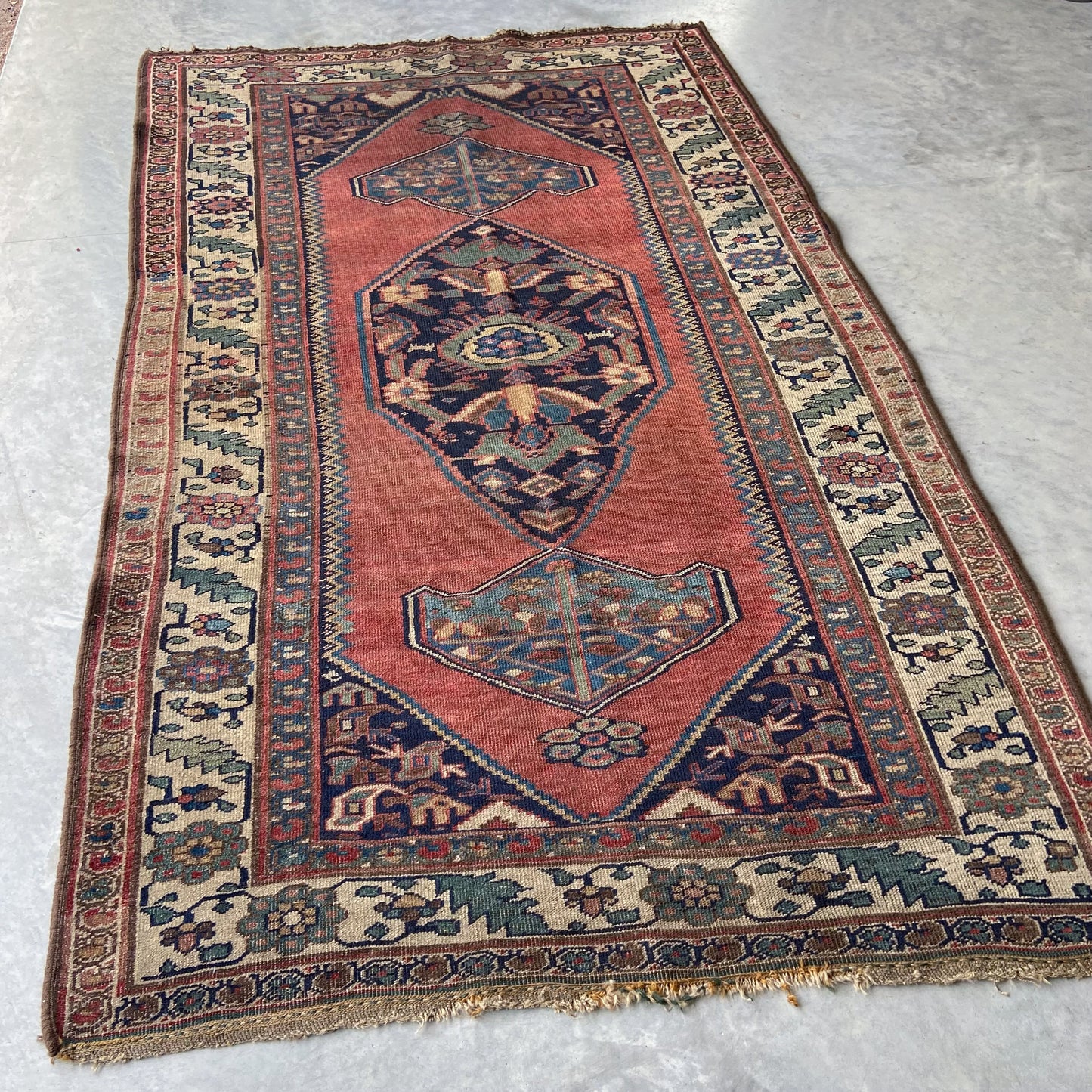 Early Antique Bidjar Area Rug #R1284 - 4'5" x 7'3"