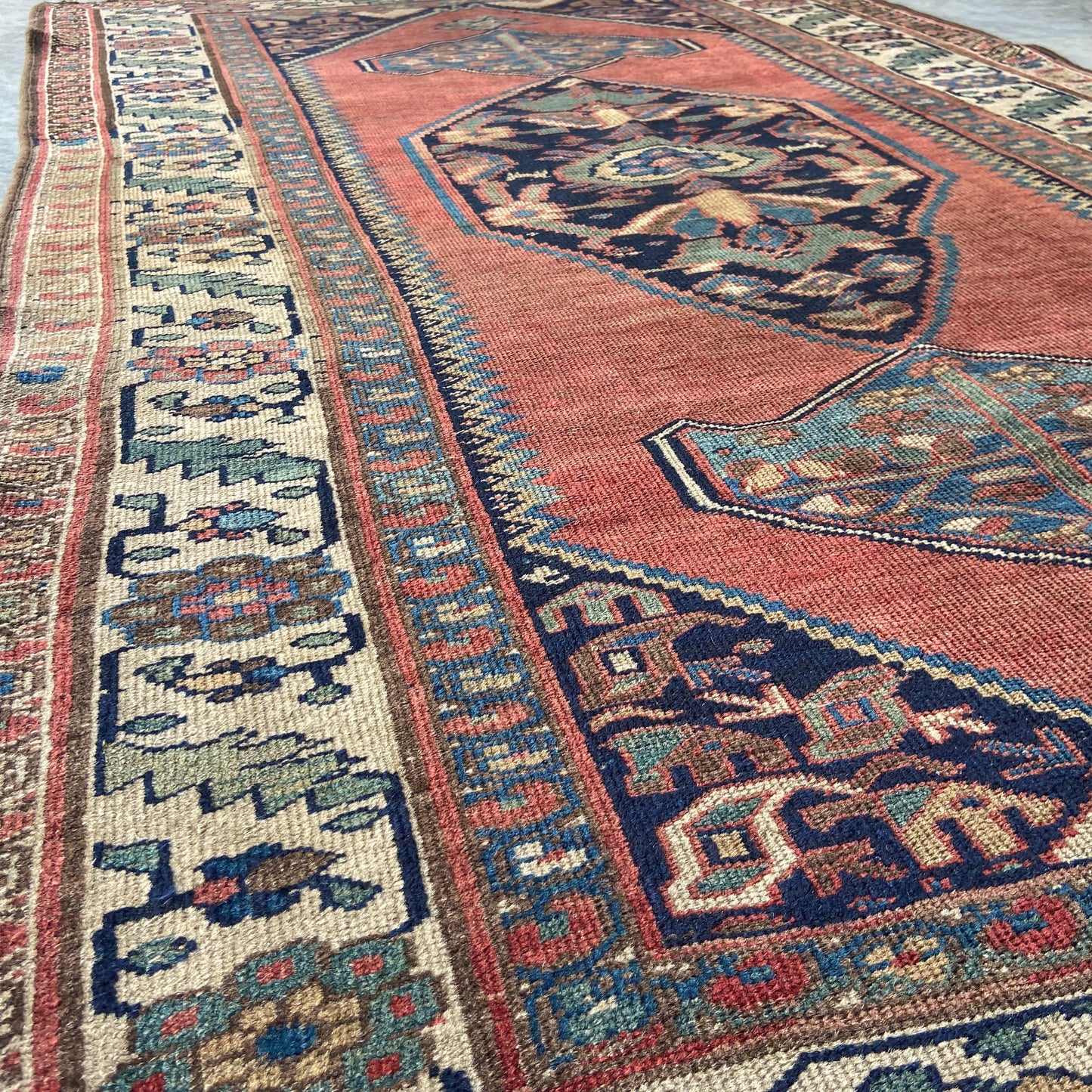 Early Antique Bidjar Area Rug #R1284 - 4'5" x 7'3"