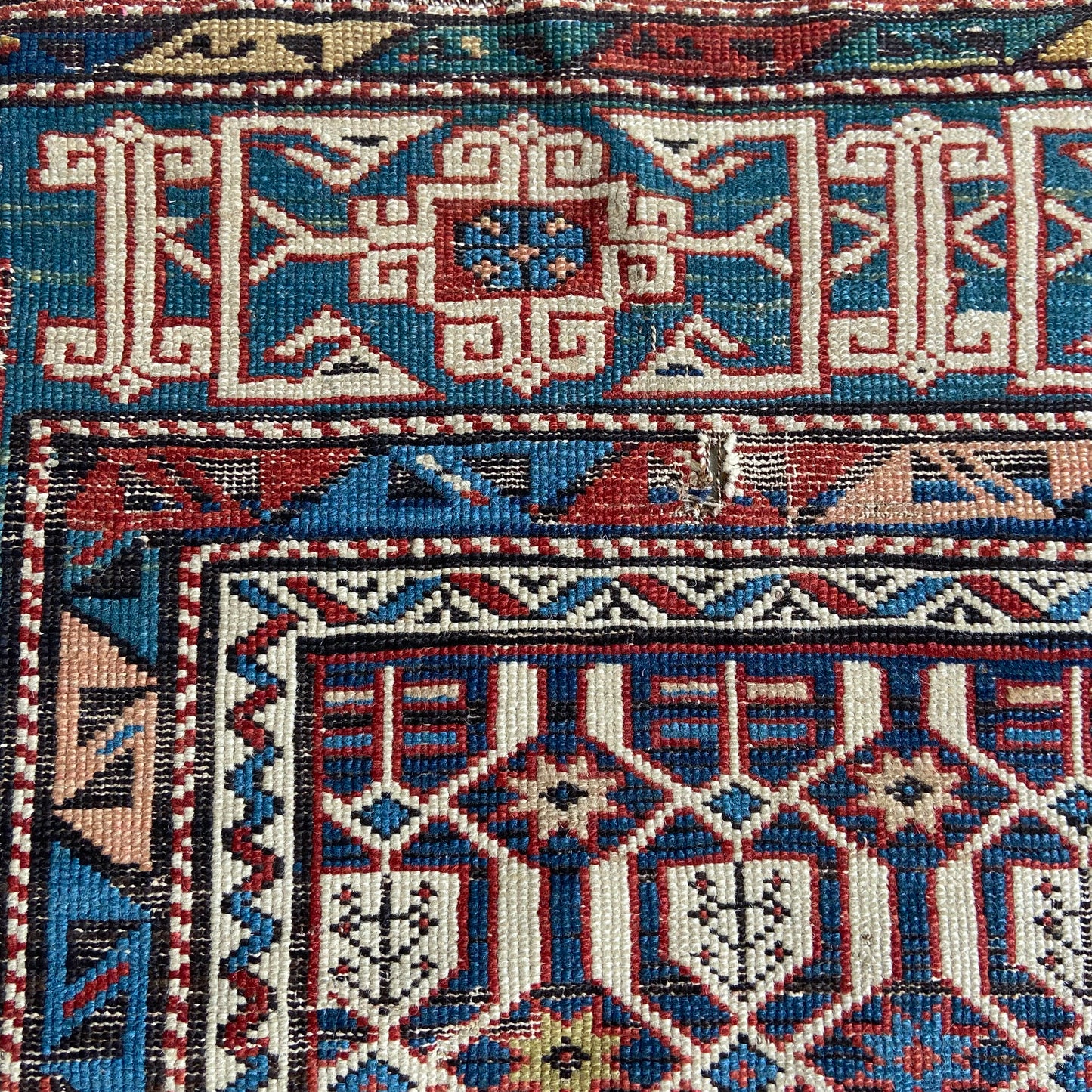 Antique Shirvan Accent Rug #R851 -  3'8" x 4'10"