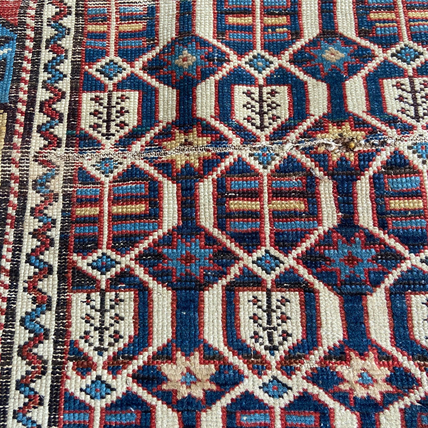 Antique Shirvan Accent Rug #R851 -  3'8" x 4'10"