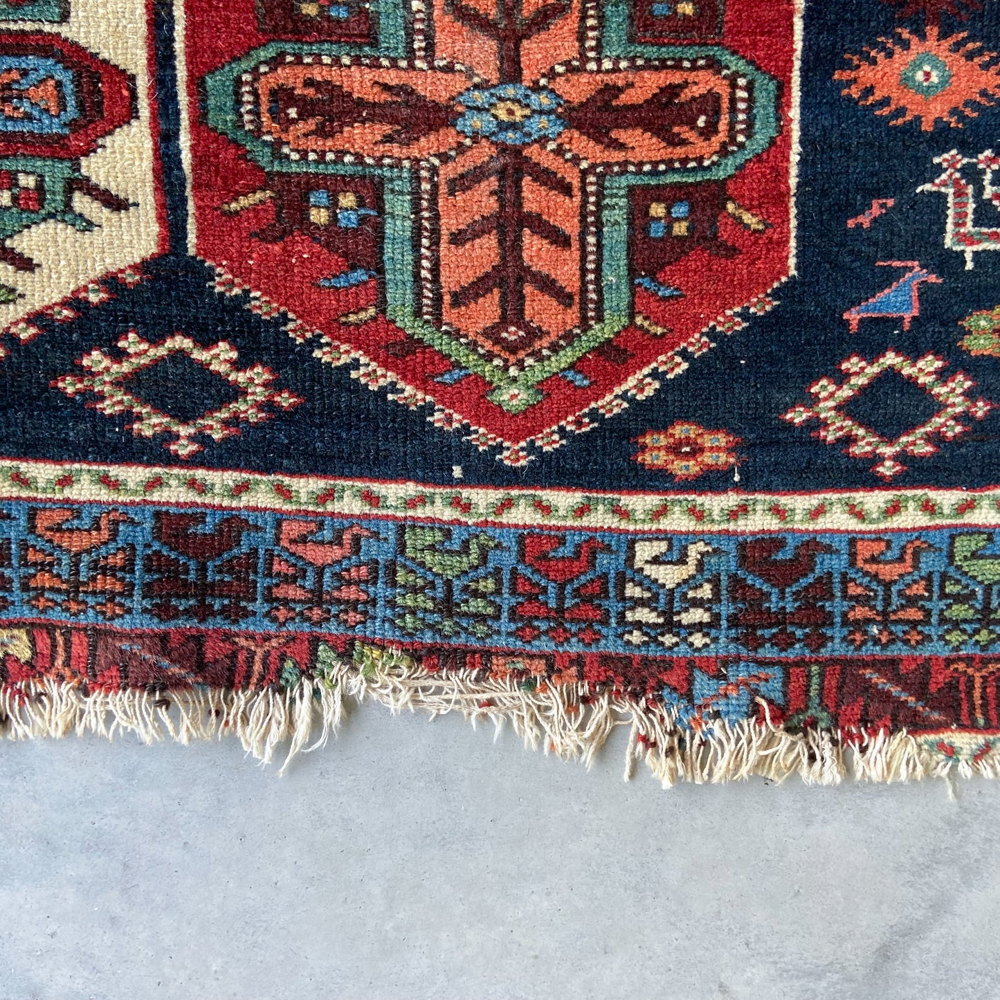 Semi-Antique Caucasian Accent Rug #R856 - 4'5" x 6'8"