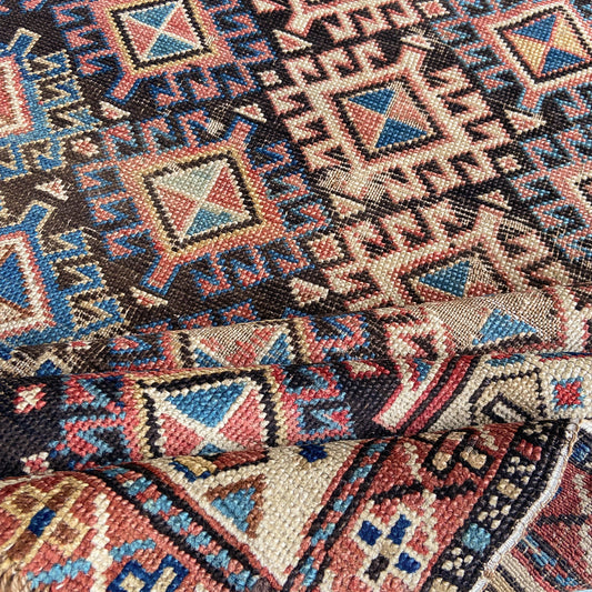 Antique Shirvan Prayer Rug #R1299 - 3'4" x 5'3"