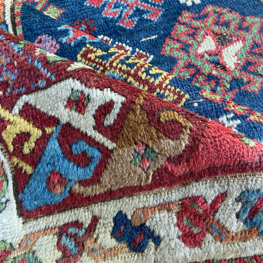 Antique Kazak Runner #R879 - 3'6" x 9'9"