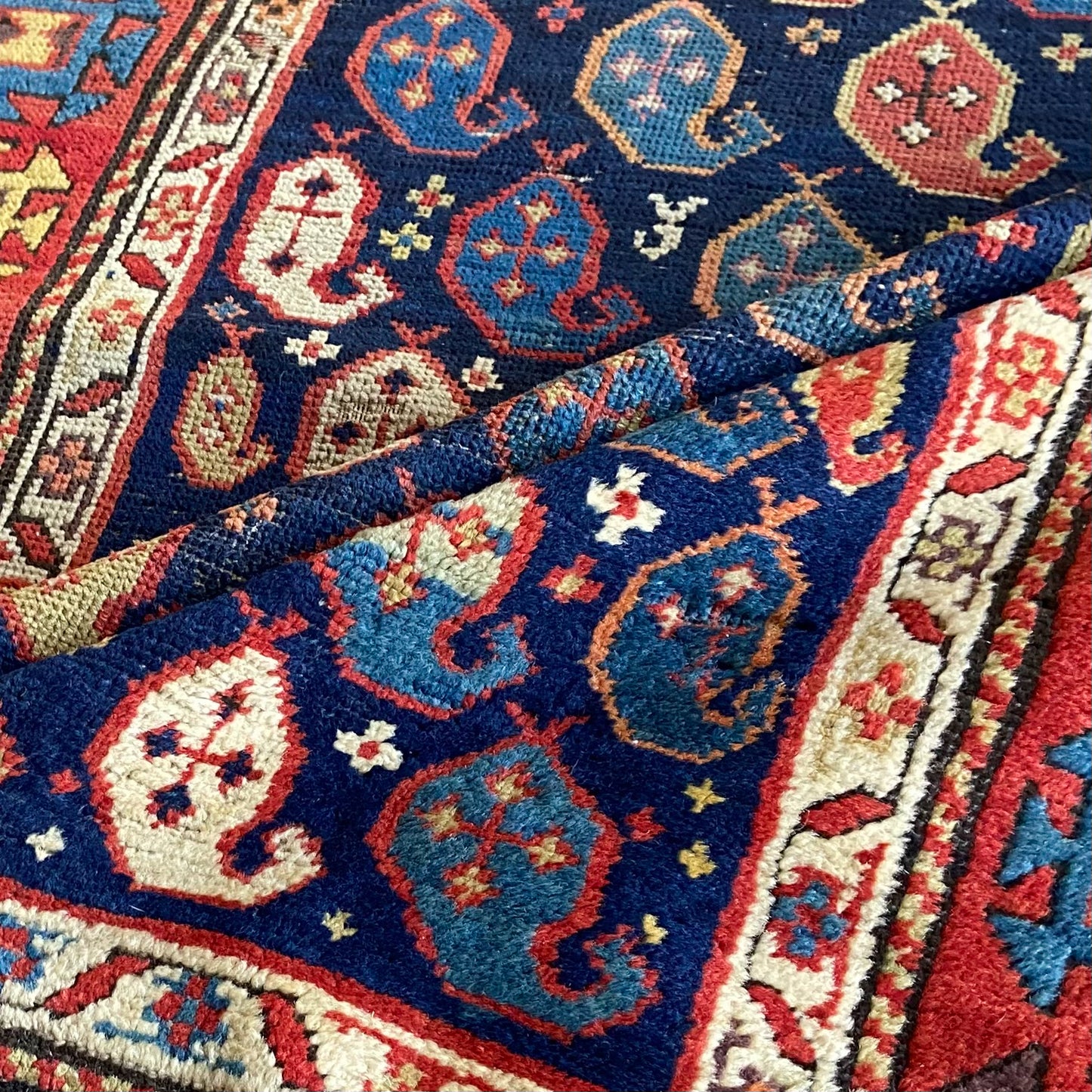 Antique Caucasian Runner #R1030 - 3'9" x 8'4"