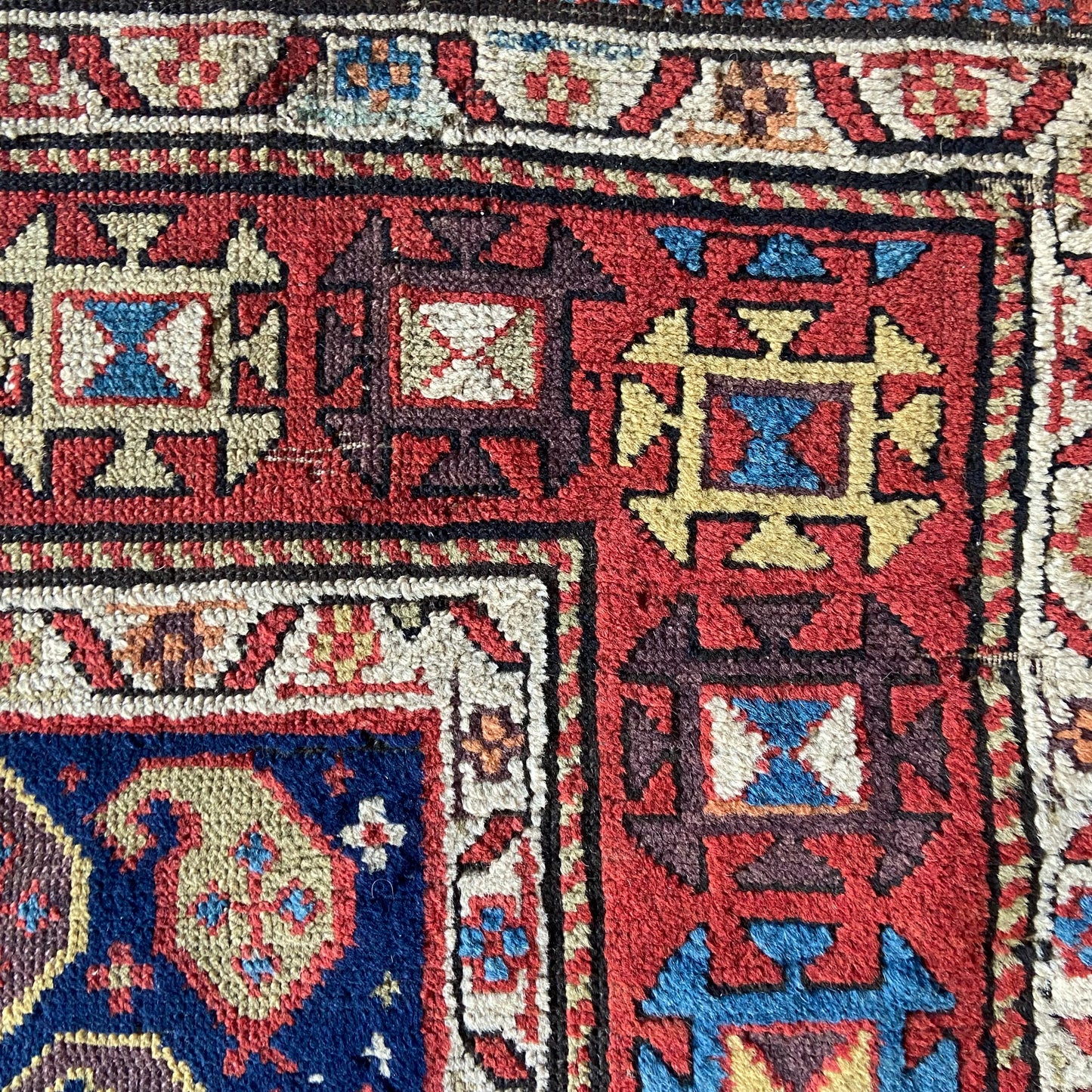 Antique Caucasian Runner #R1030 - 3'9" x 8'4"