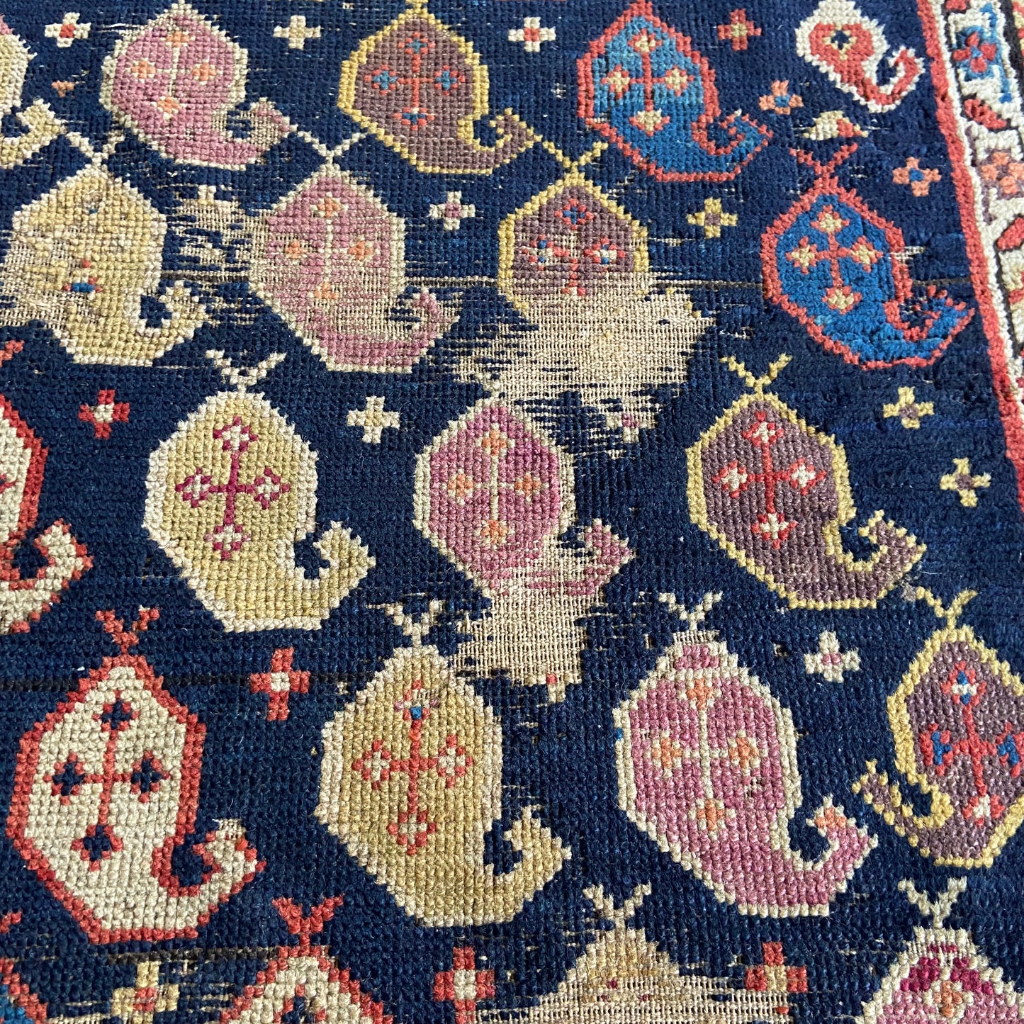 Antique Caucasian Runner #R1030 - 3'9" x 8'4"