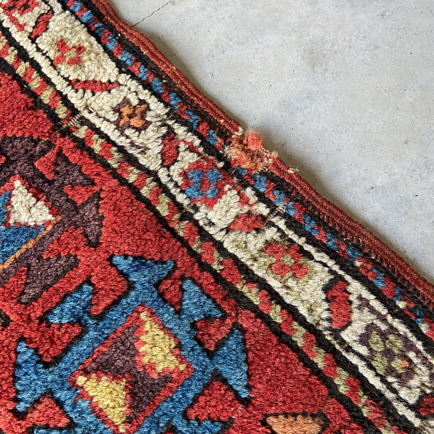 Antique Caucasian Runner #R1030 - 3'9" x 8'4"