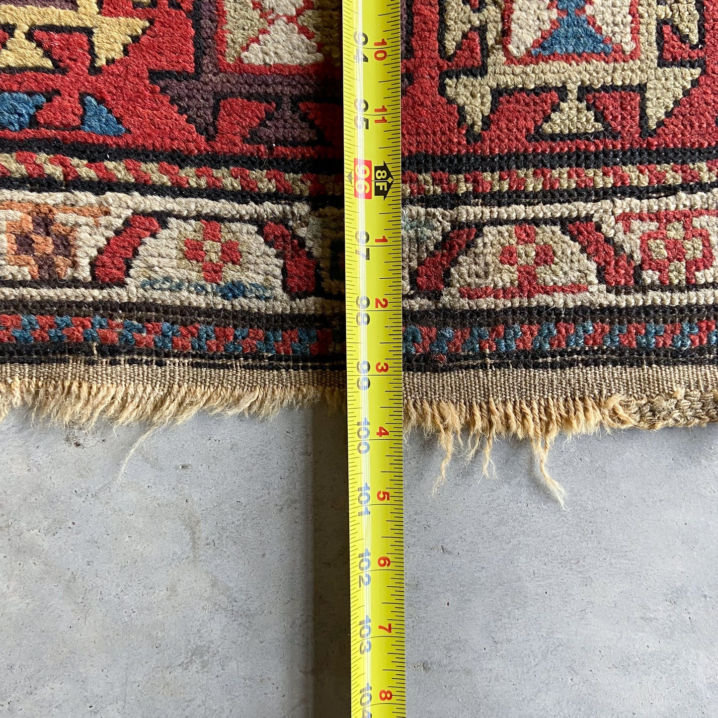 Antique Caucasian Runner #R1030 - 3'9" x 8'4"