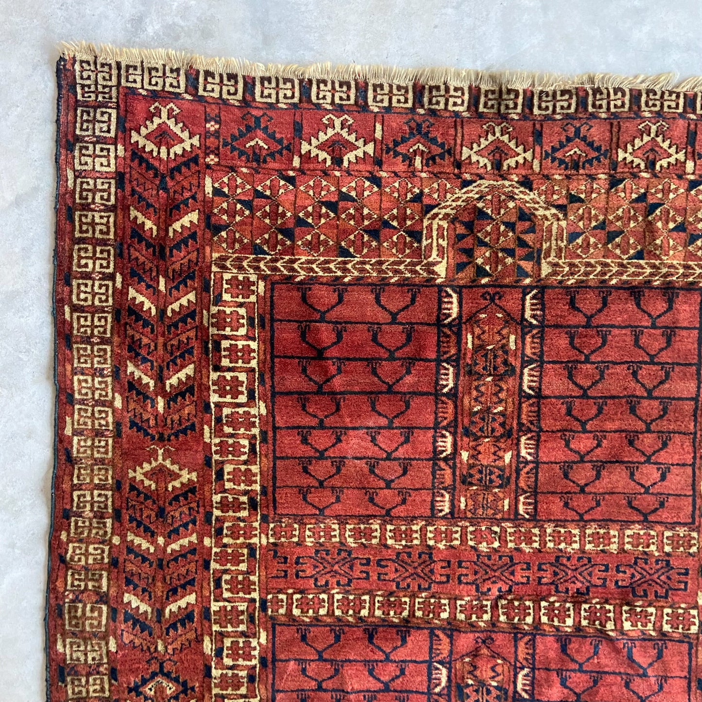 Antique Ensi Accent Rug #R1031 - 3'11" x 4'9"