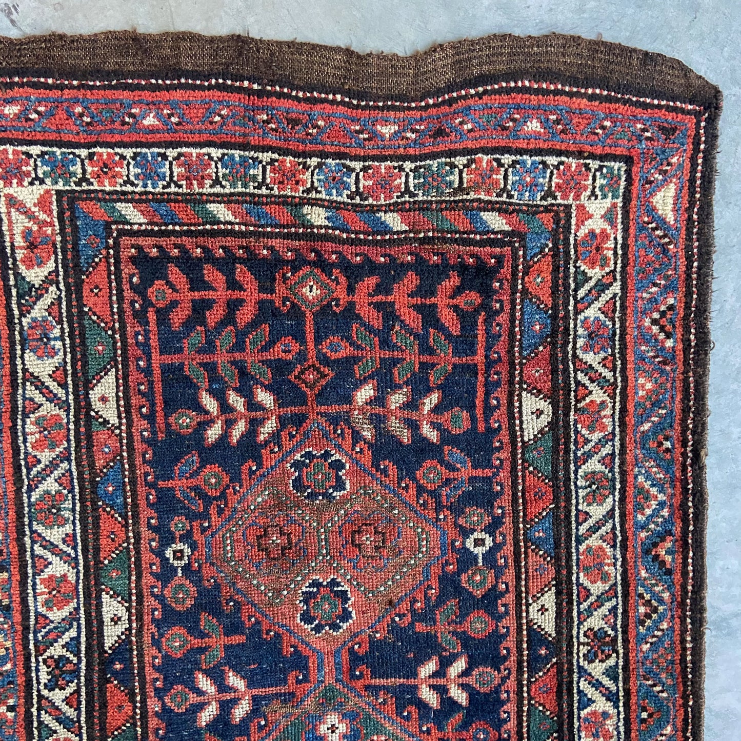 Antique Caucasian Accent Rug #R1033 - 3'6" x 7'