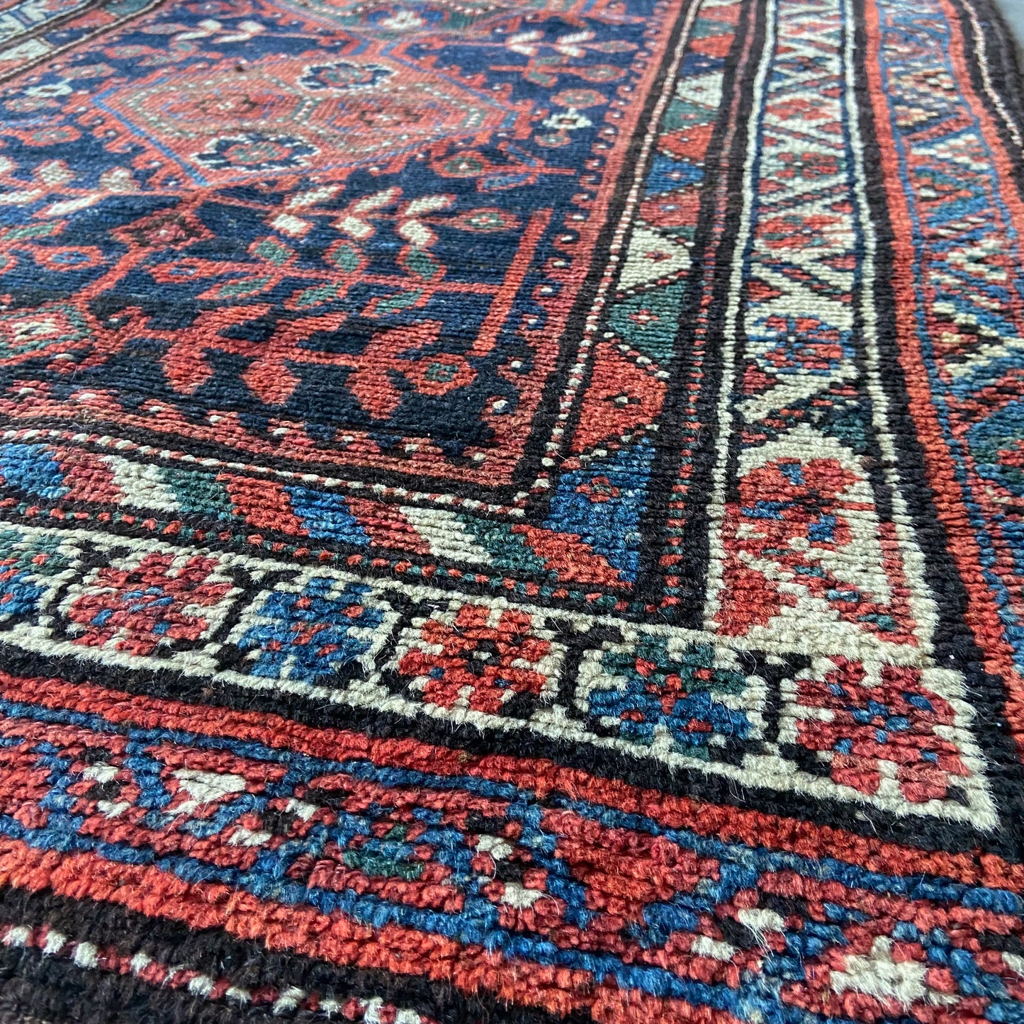 Antique Caucasian Accent Rug #R1033 - 3'6" x 7'