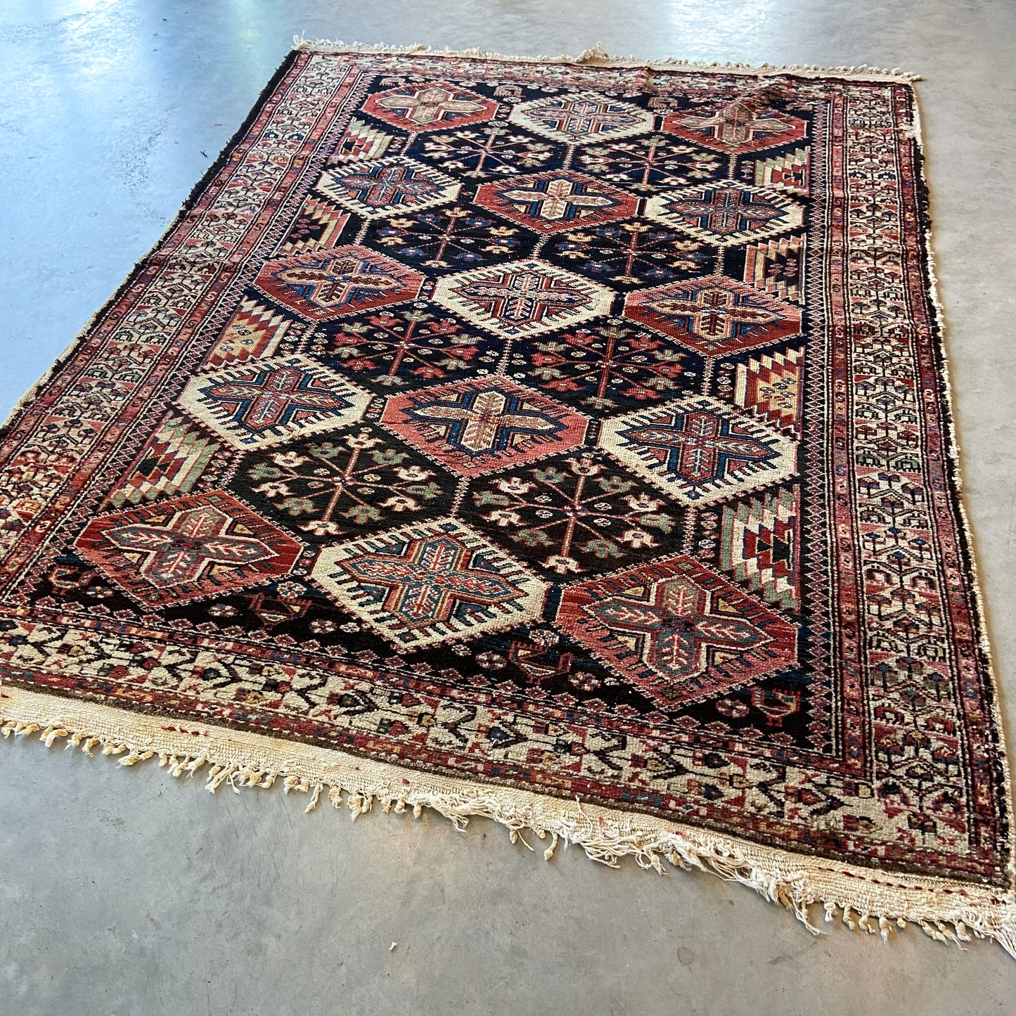 Antique Caucasian Area Rug #R1036 - 5'2" x 7'2"