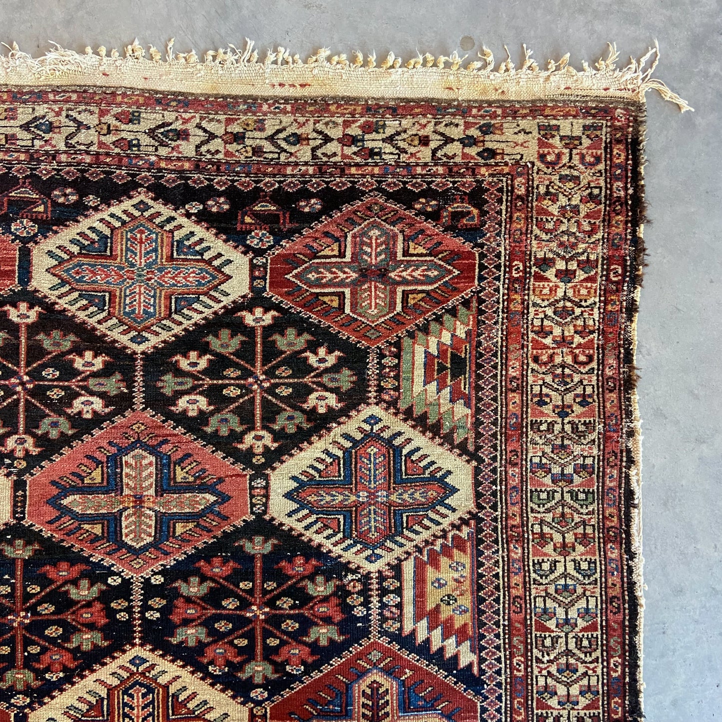 Antique Caucasian Area Rug #R1036 - 5'2" x 7'2"