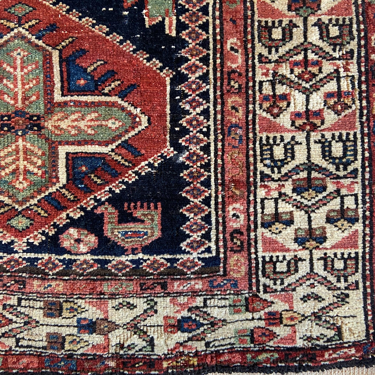 Antique Caucasian Area Rug #R1036 - 5'2" x 7'2"