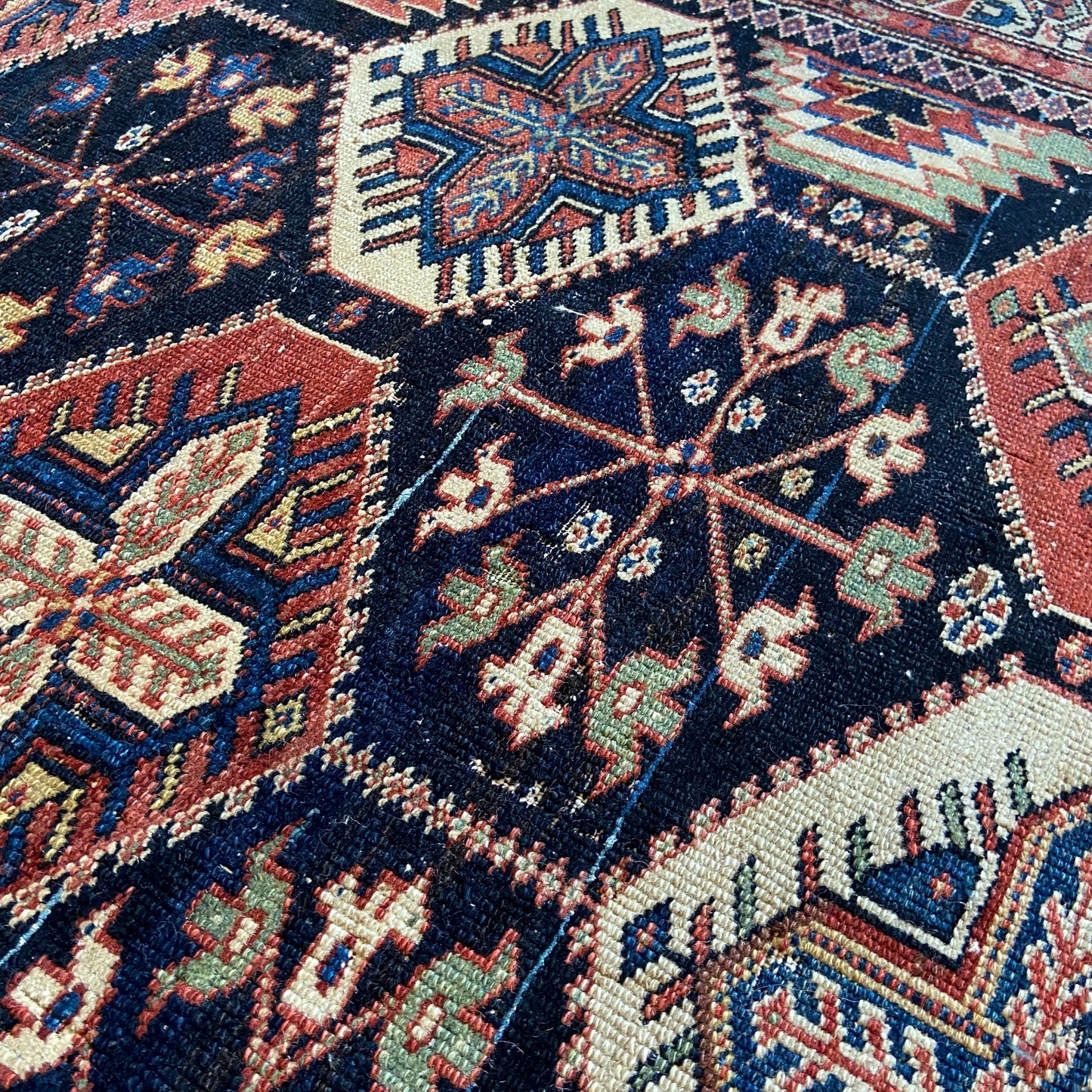 Antique Caucasian Area Rug #R1036 - 5'2" x 7'2"