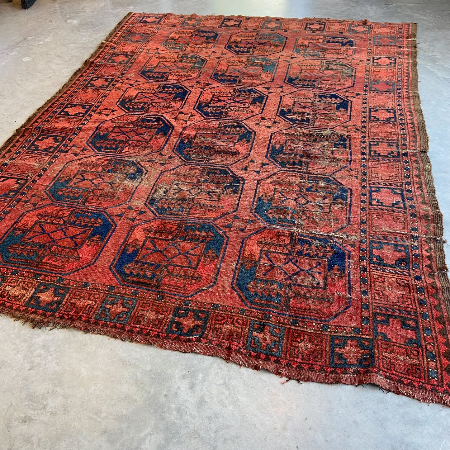 Antique Ersari Area Rug #R1039 - 6'11" x 9'6"