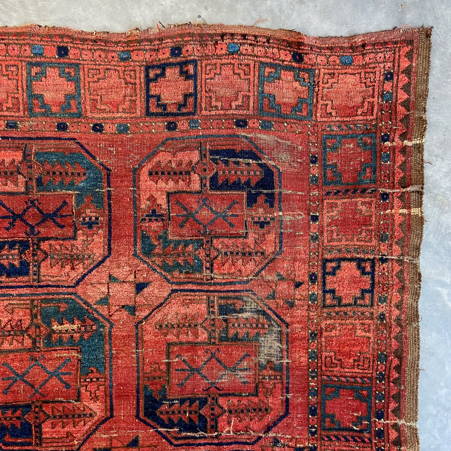 Antique Ersari Area Rug #R1039 - 6'11" x 9'6"