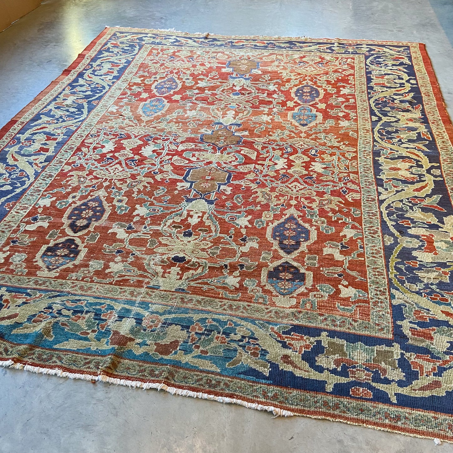 Antique Sultanabad Area Rug #R1041 - 8'8" x 10'8"