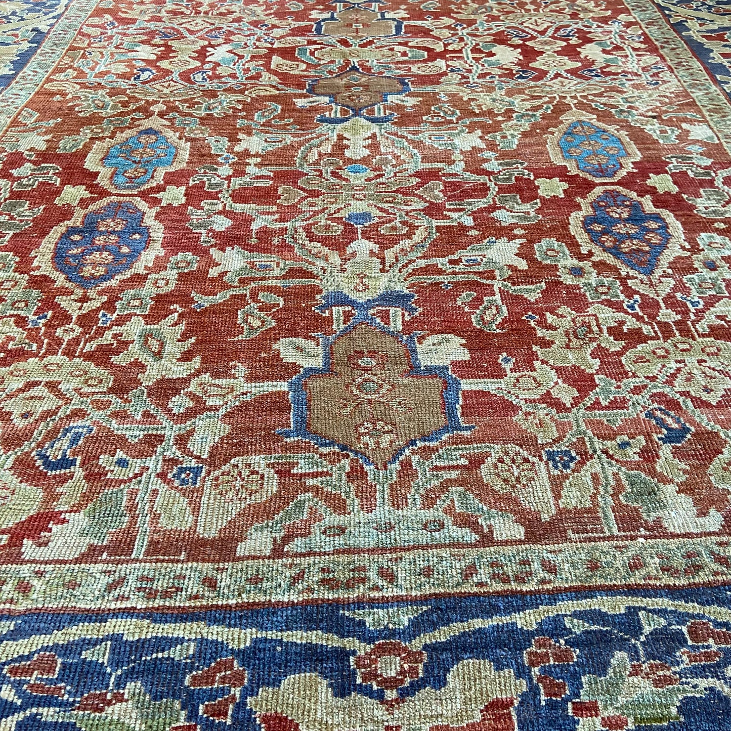 Antique Sultanabad Area Rug #R1041 - 8'8" x 10'8"