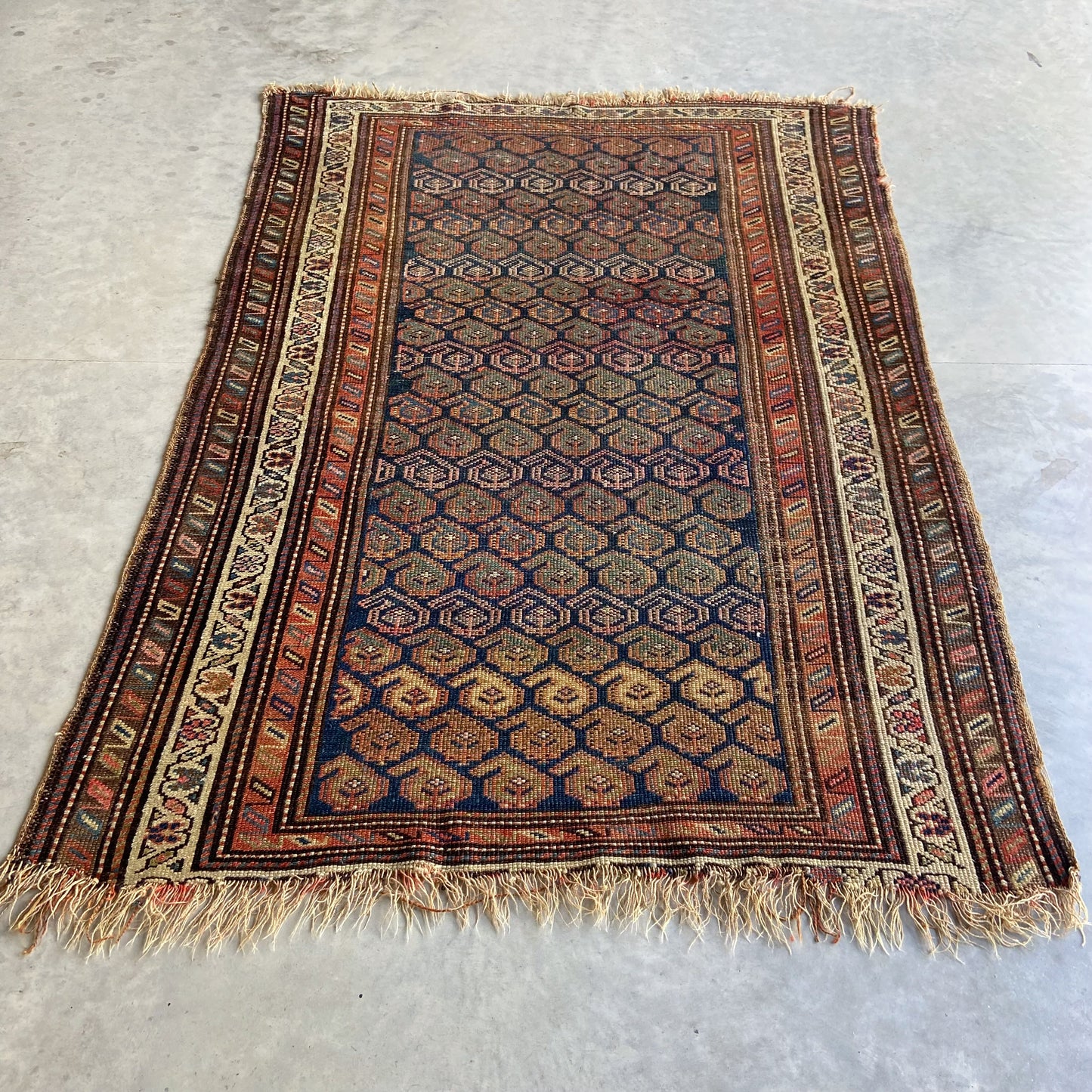 Antique Northwest Persian Accent Rug #R999 - 4'2" x 5'10"