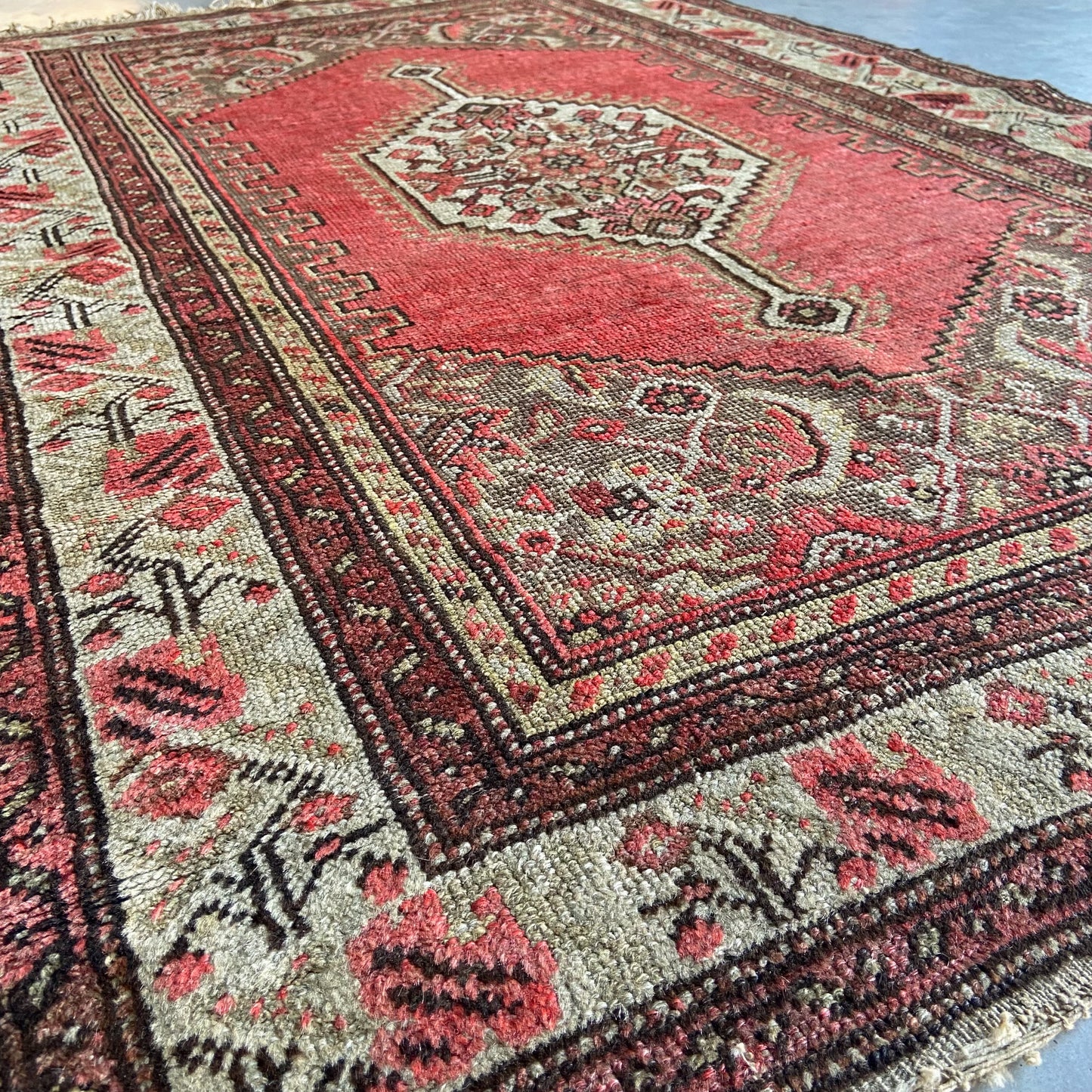 Antique Hamadan Accent Rug #R1014 - 3'4" x 5'6"