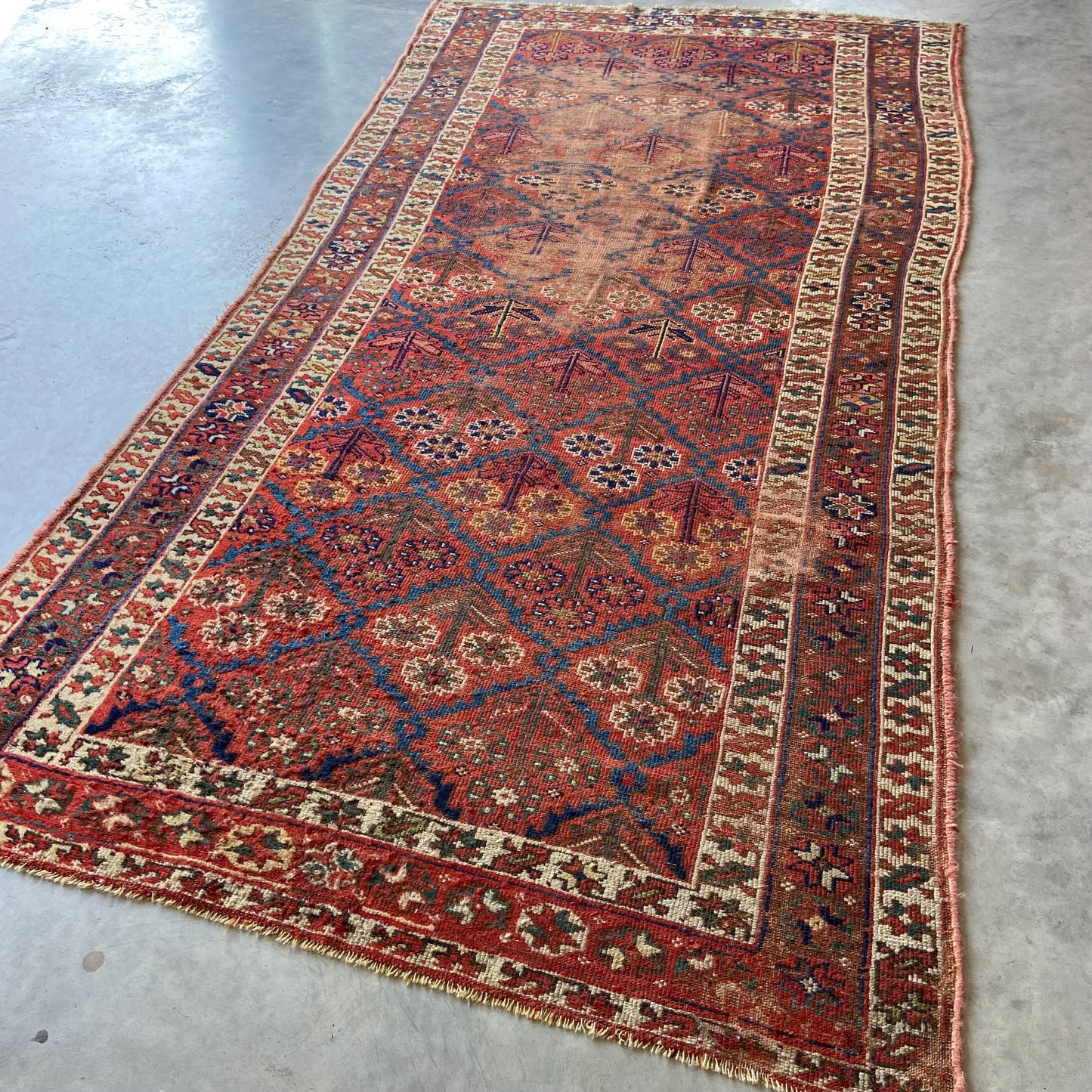 Antique Kurdish Runner #R1020 - 4'8" x 9'7"