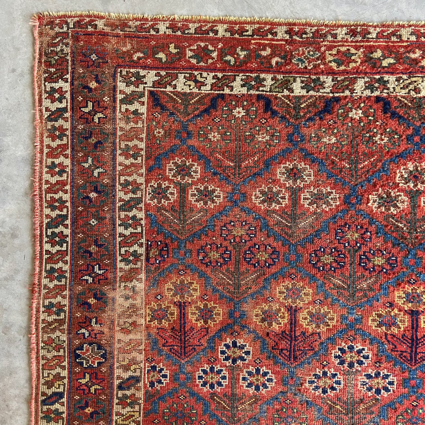 Antique Kurdish Runner #R1020 - 4'8" x 9'7"