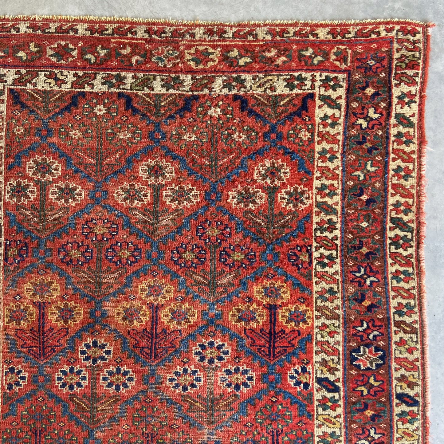 Antique Kurdish Runner #R1020 - 4'8" x 9'7"