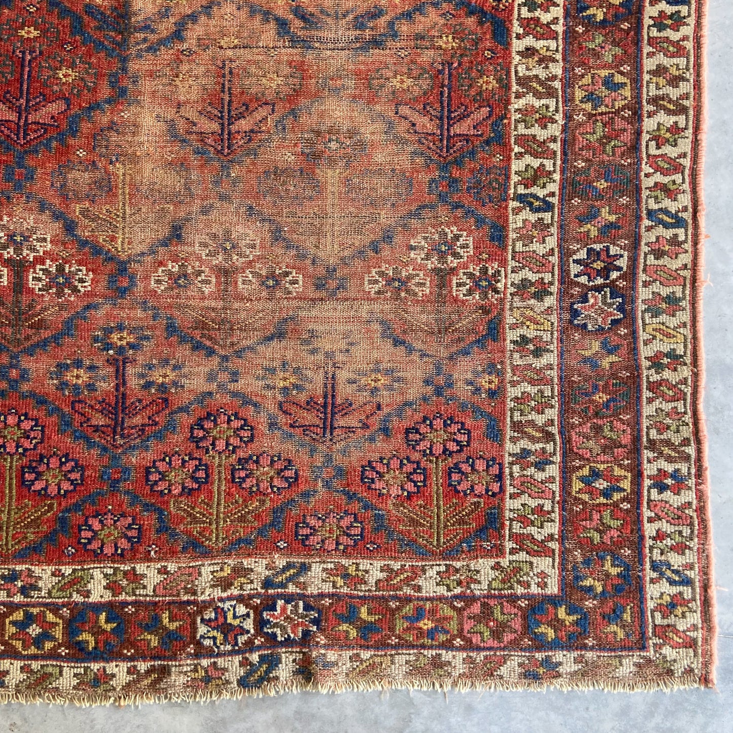 Antique Kurdish Runner #R1020 - 4'8" x 9'7"