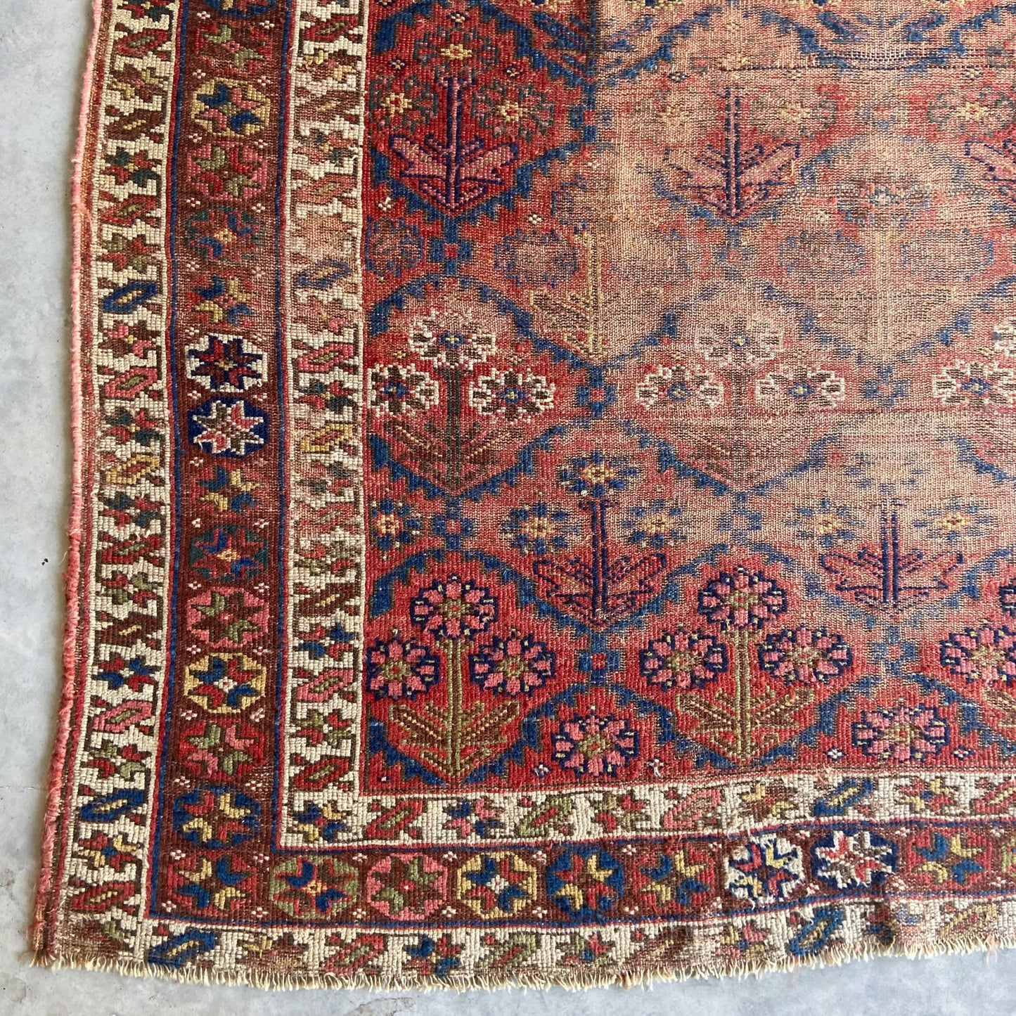 Antique Kurdish Runner #R1020 - 4'8" x 9'7"