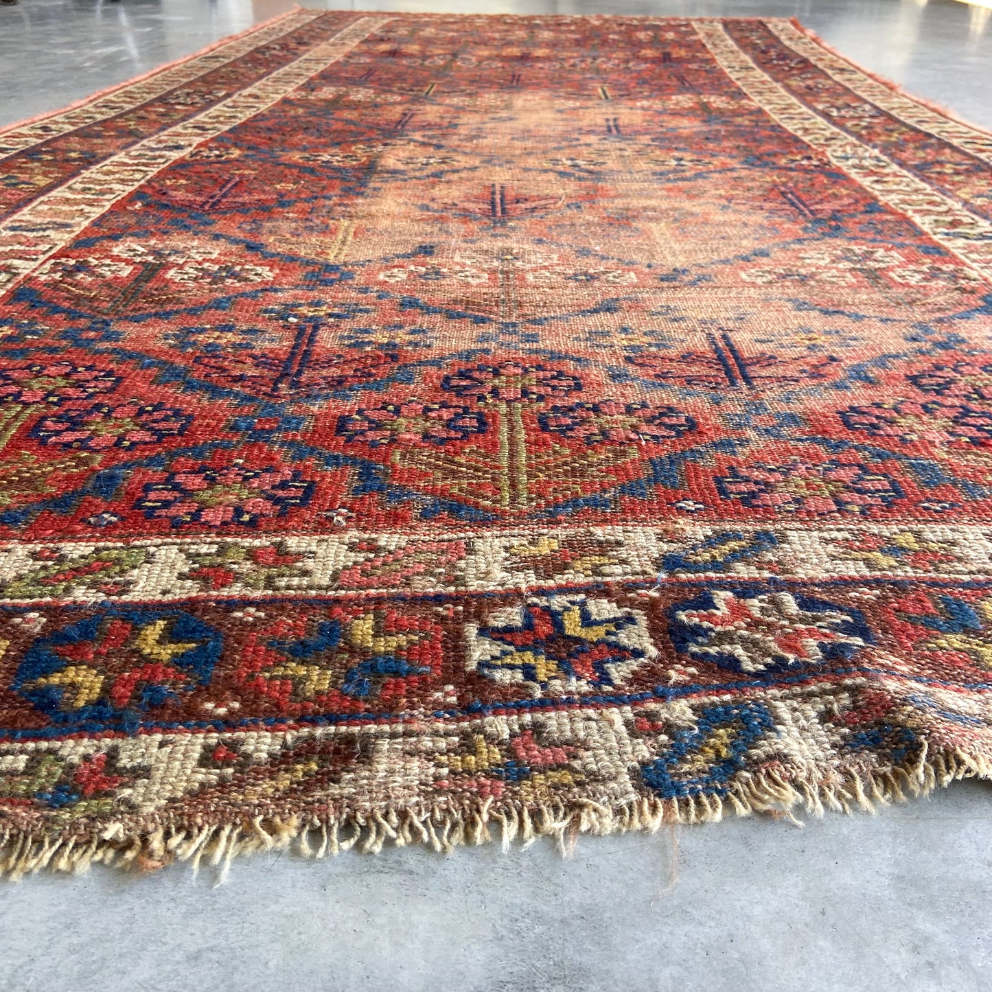 Antique Kurdish Runner #R1020 - 4'8" x 9'7"